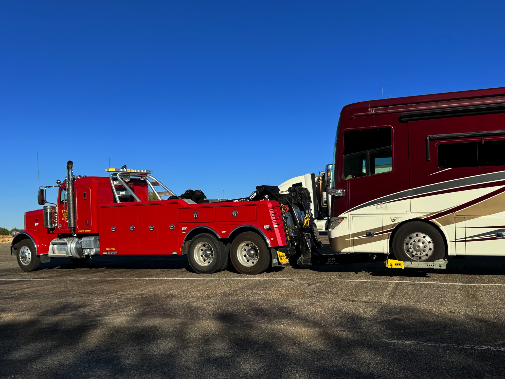 Towed from Santa Rosa to Moriarty, New Mexico