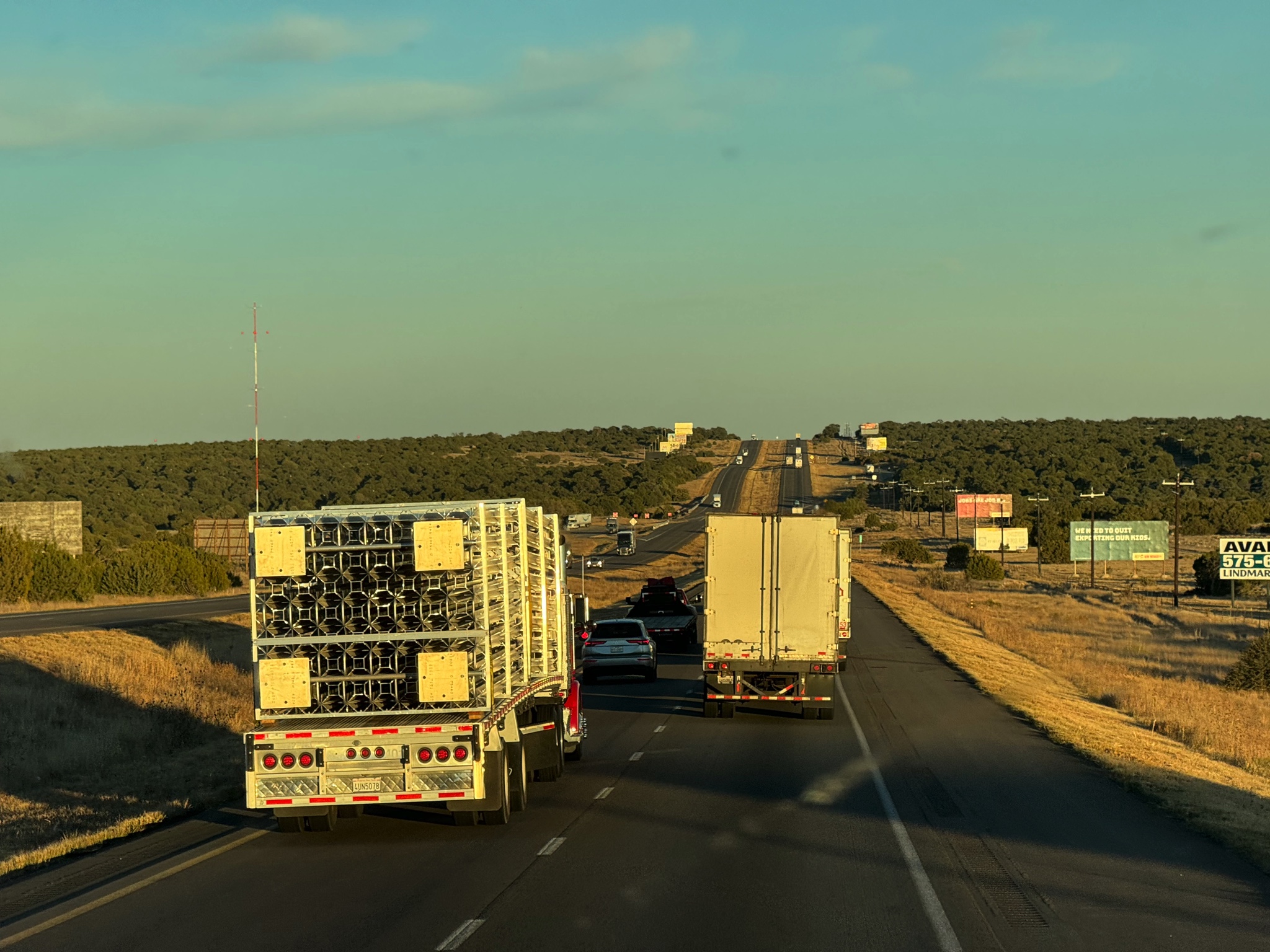 Travel from Moriarty to Tucumcari, New Mexico