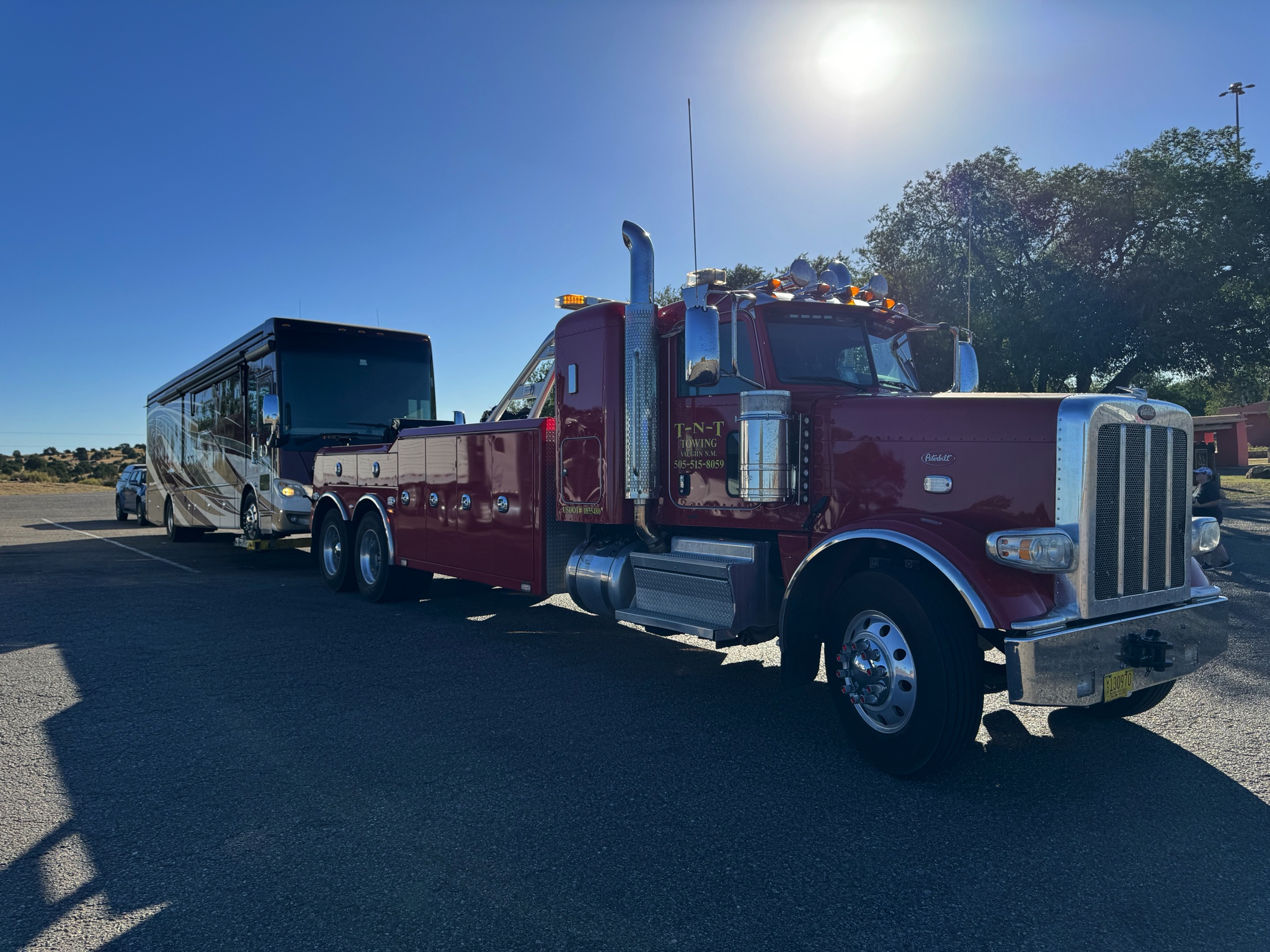 Towed from Santa Rosa to Moriarty, New Mexico