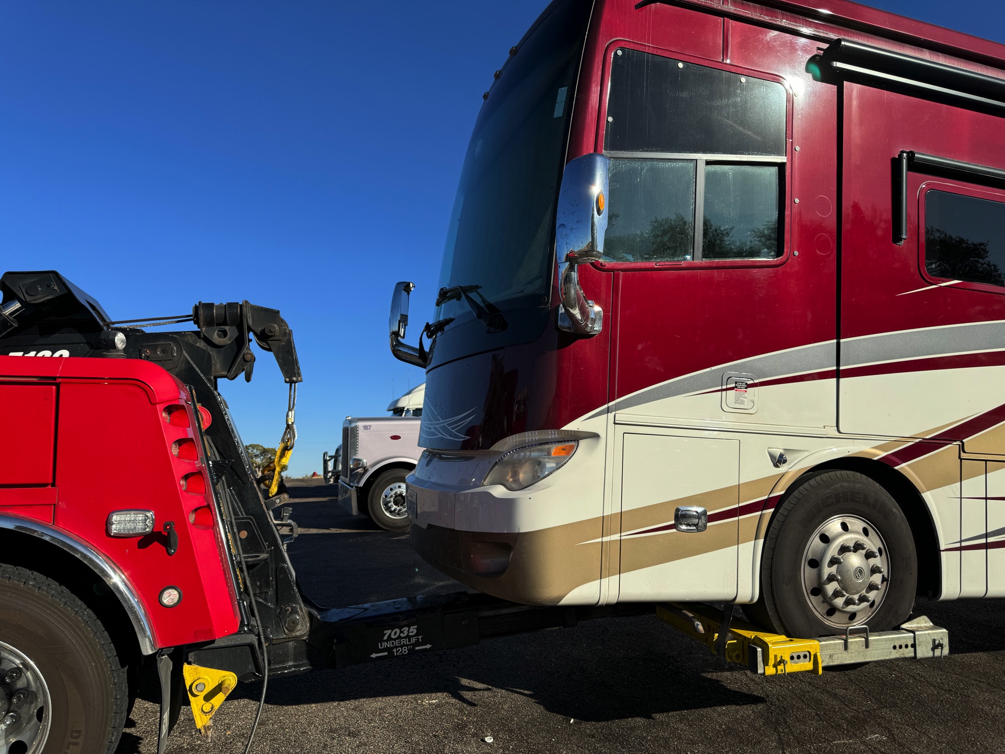 Towed from Santa Rosa to Moriarty, New Mexico