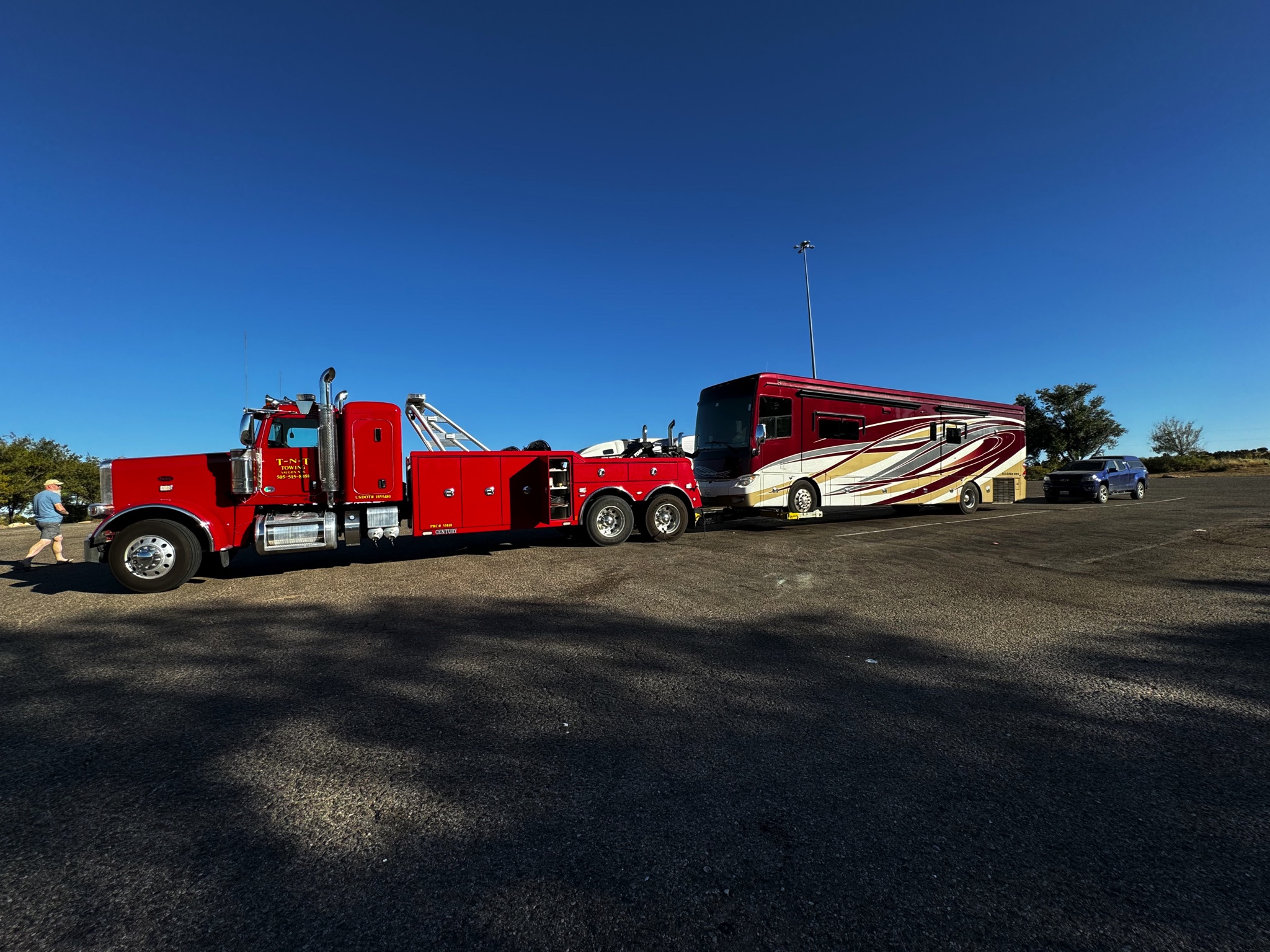 Towed from Santa Rosa to Moriarty, New Mexico