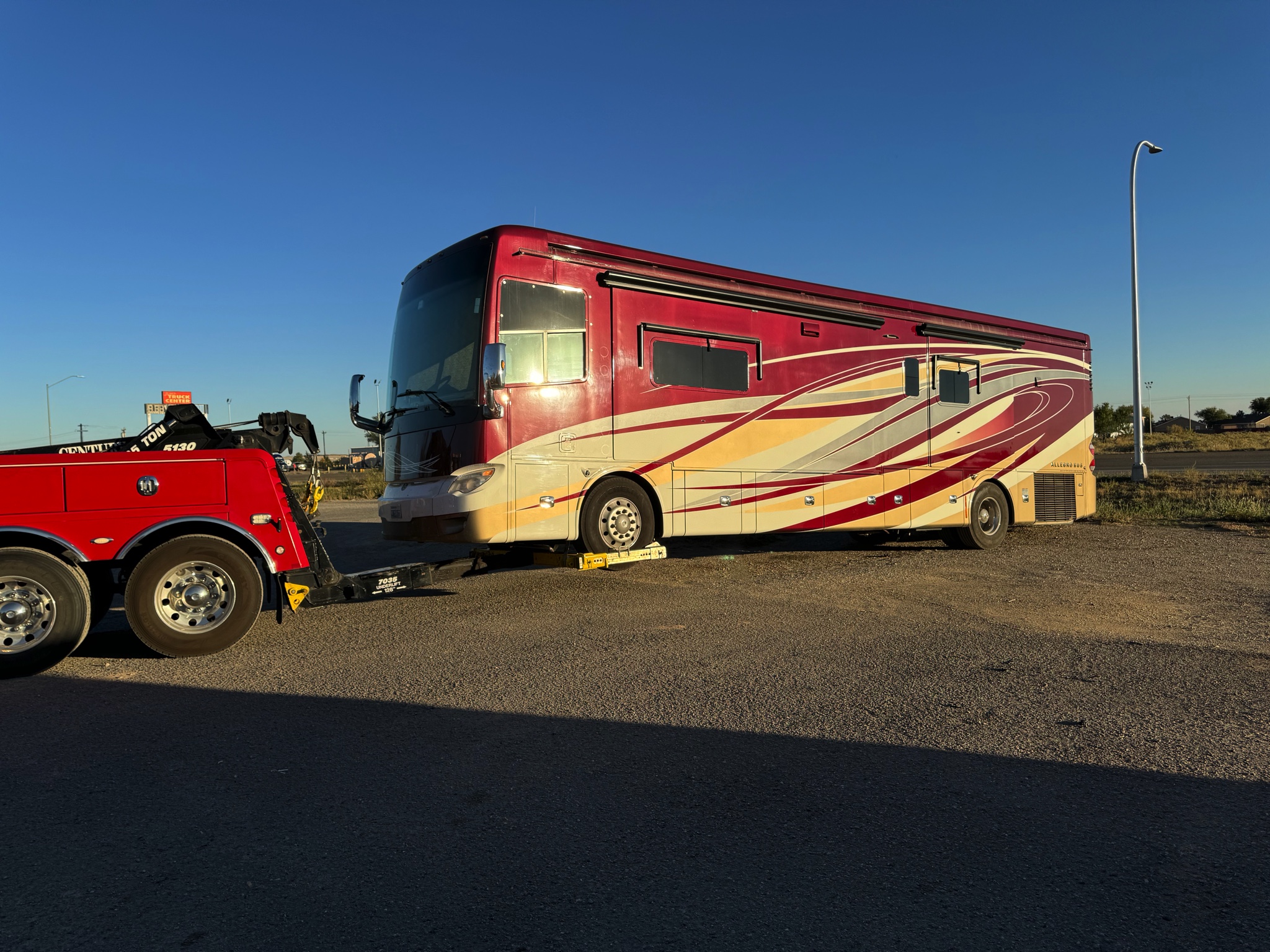 Towed from Santa Rosa to Moriarty, New Mexico