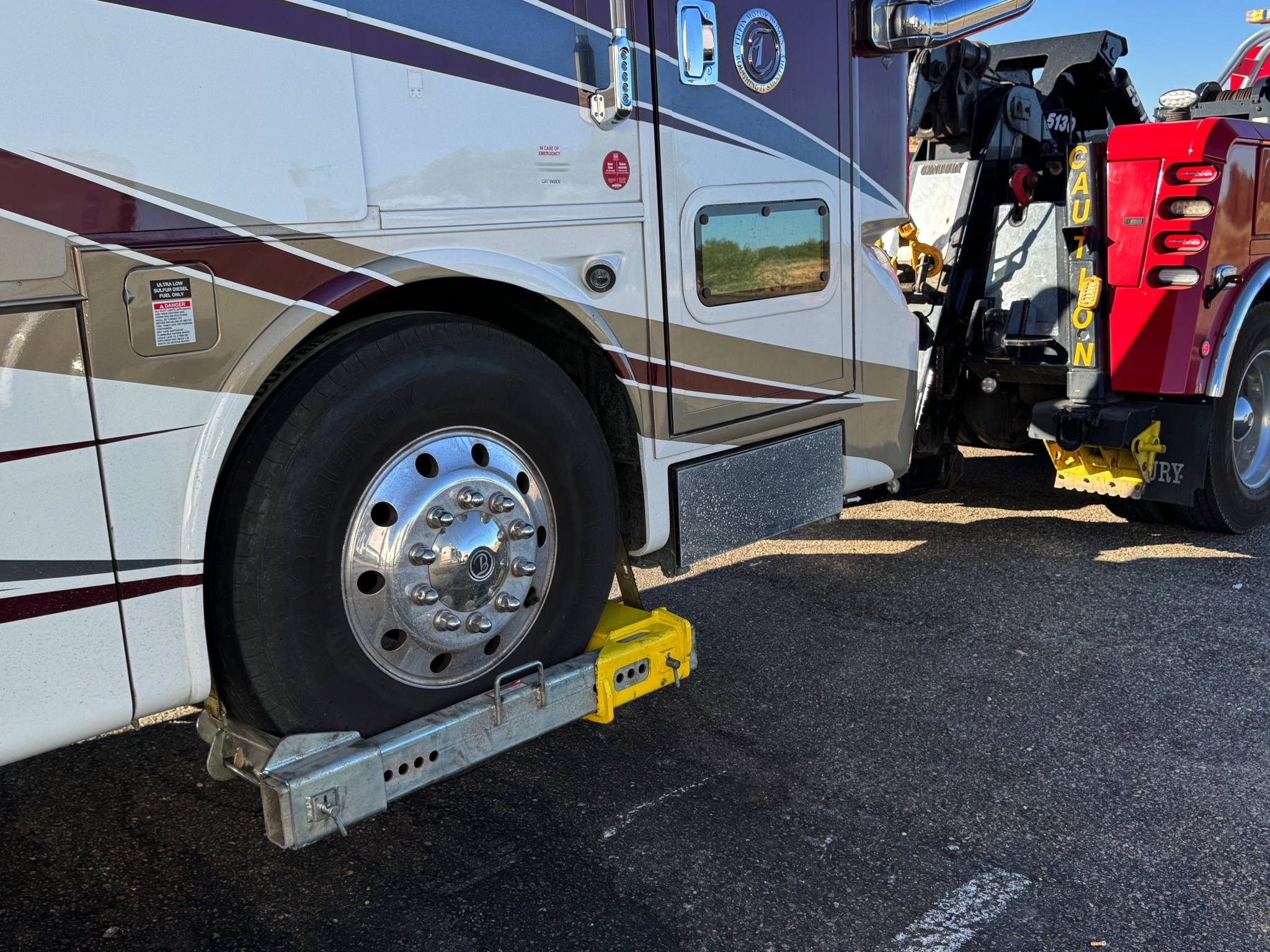 Towed from Santa Rosa to Moriarty, New Mexico
