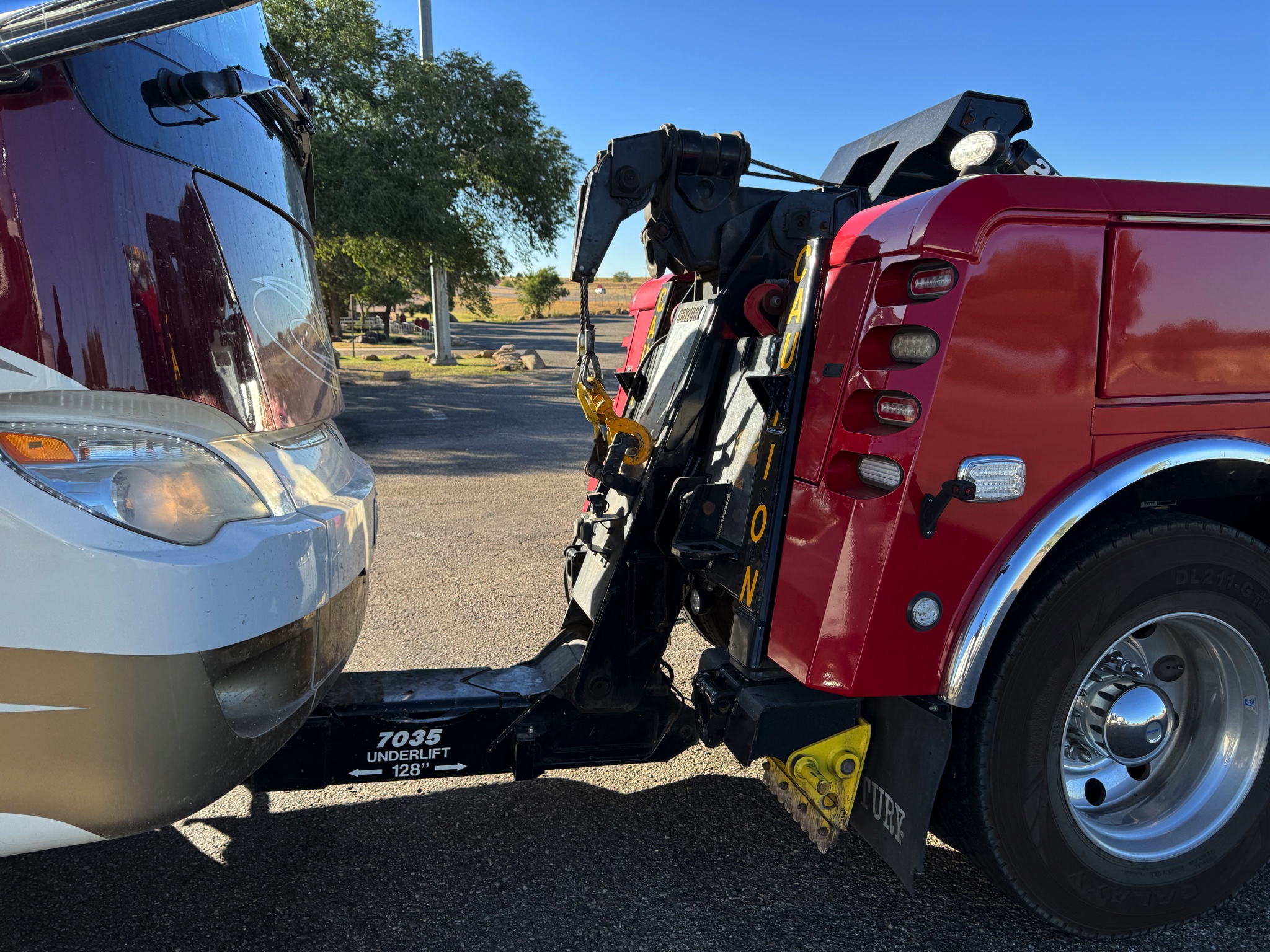 Towed from Santa Rosa to Moriarty, New Mexico