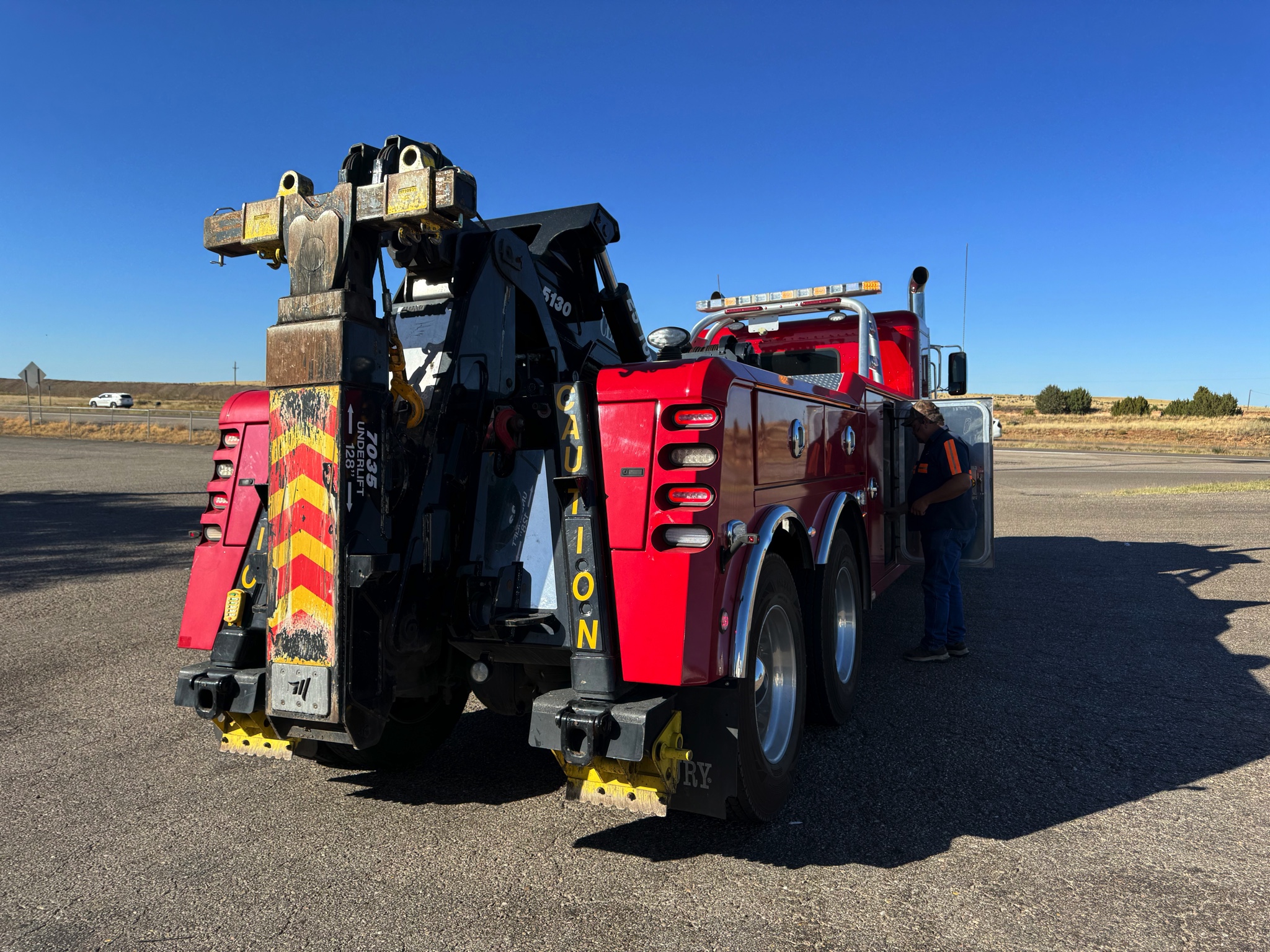 Towed from Santa Rosa to Moriarty, New Mexico
