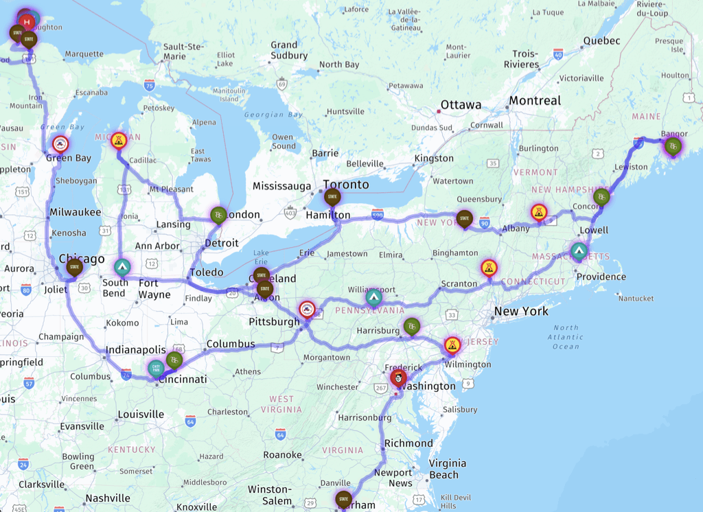 Route map 2025
