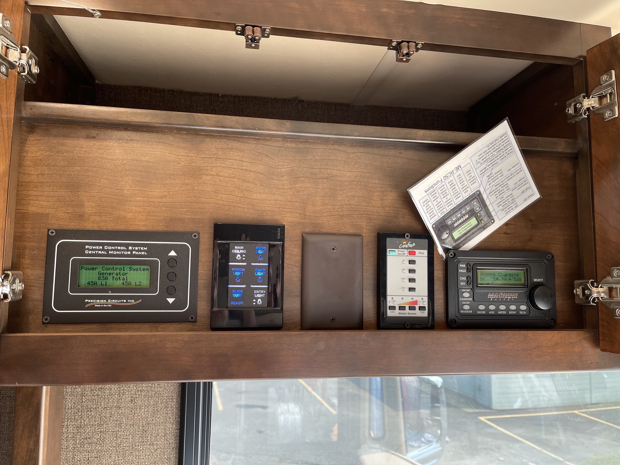 Power management and awning controls
