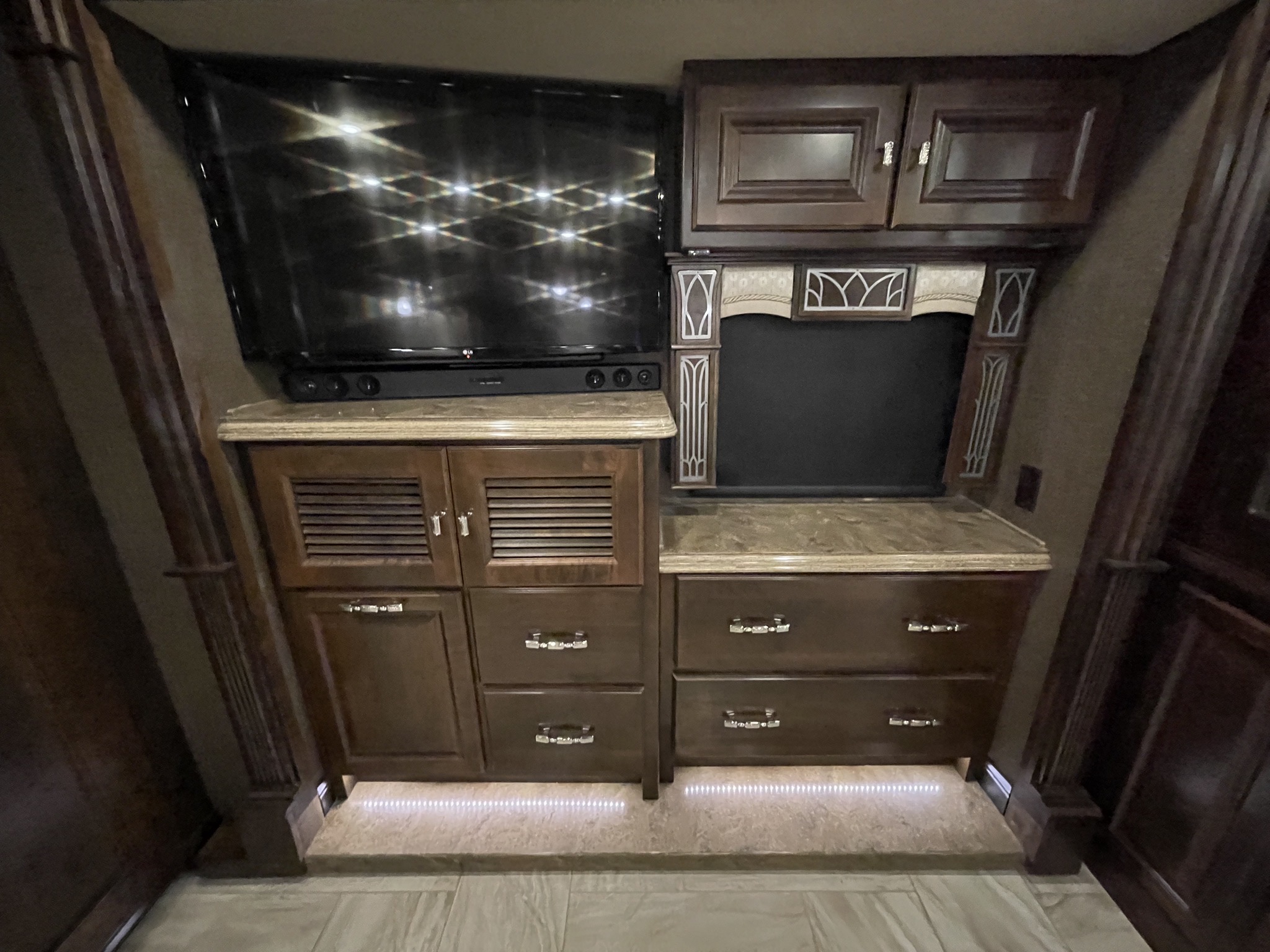 Bedroom TV and cabinets