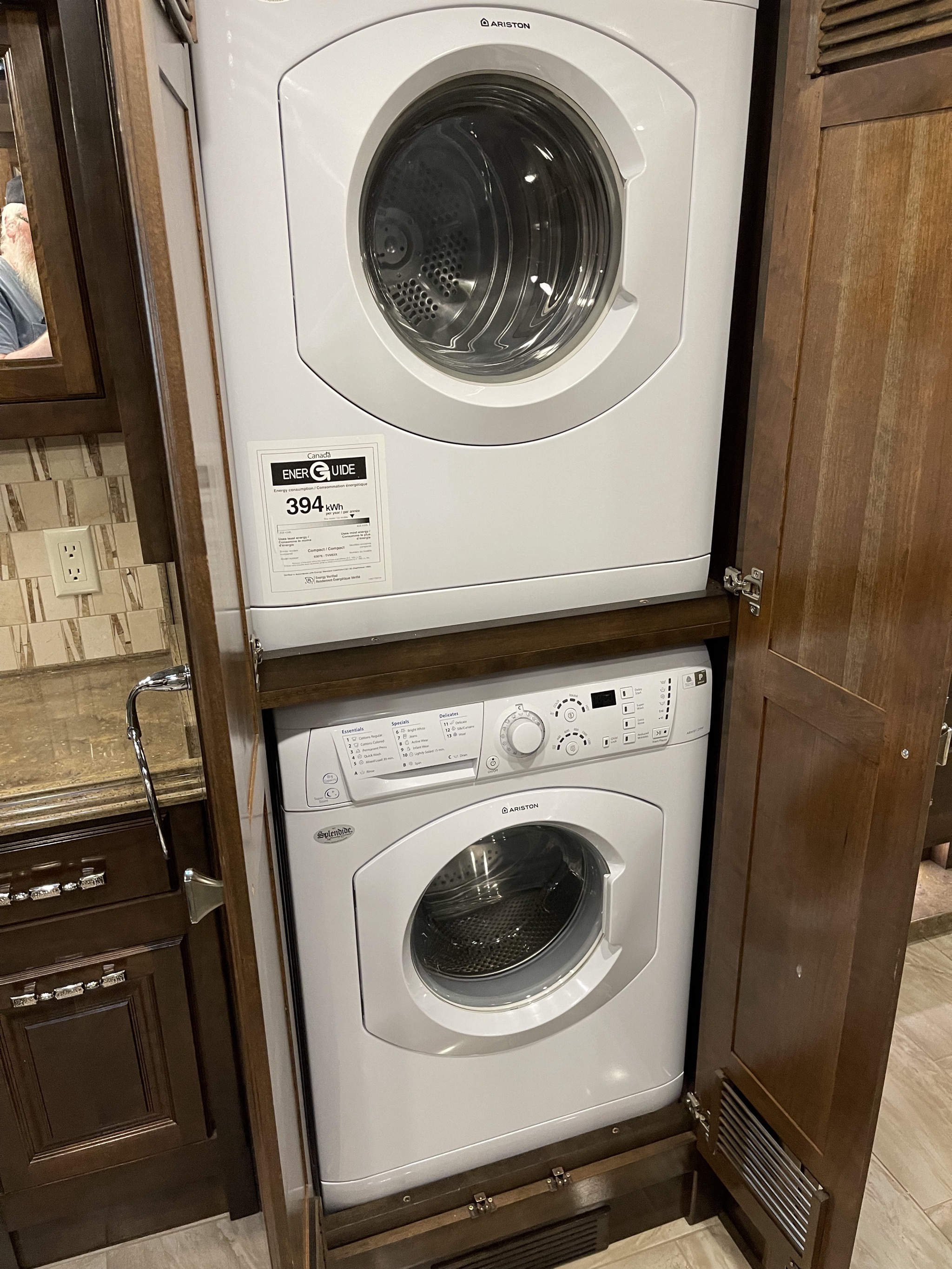 Washer and dryer
