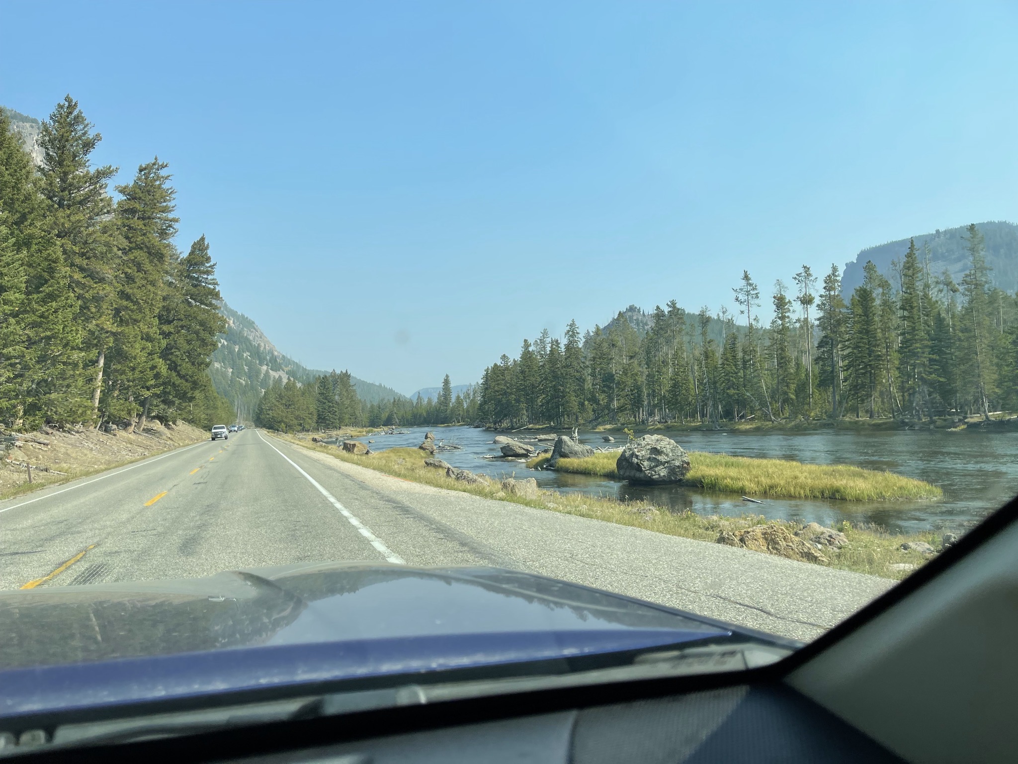 Yellowstone entrance road