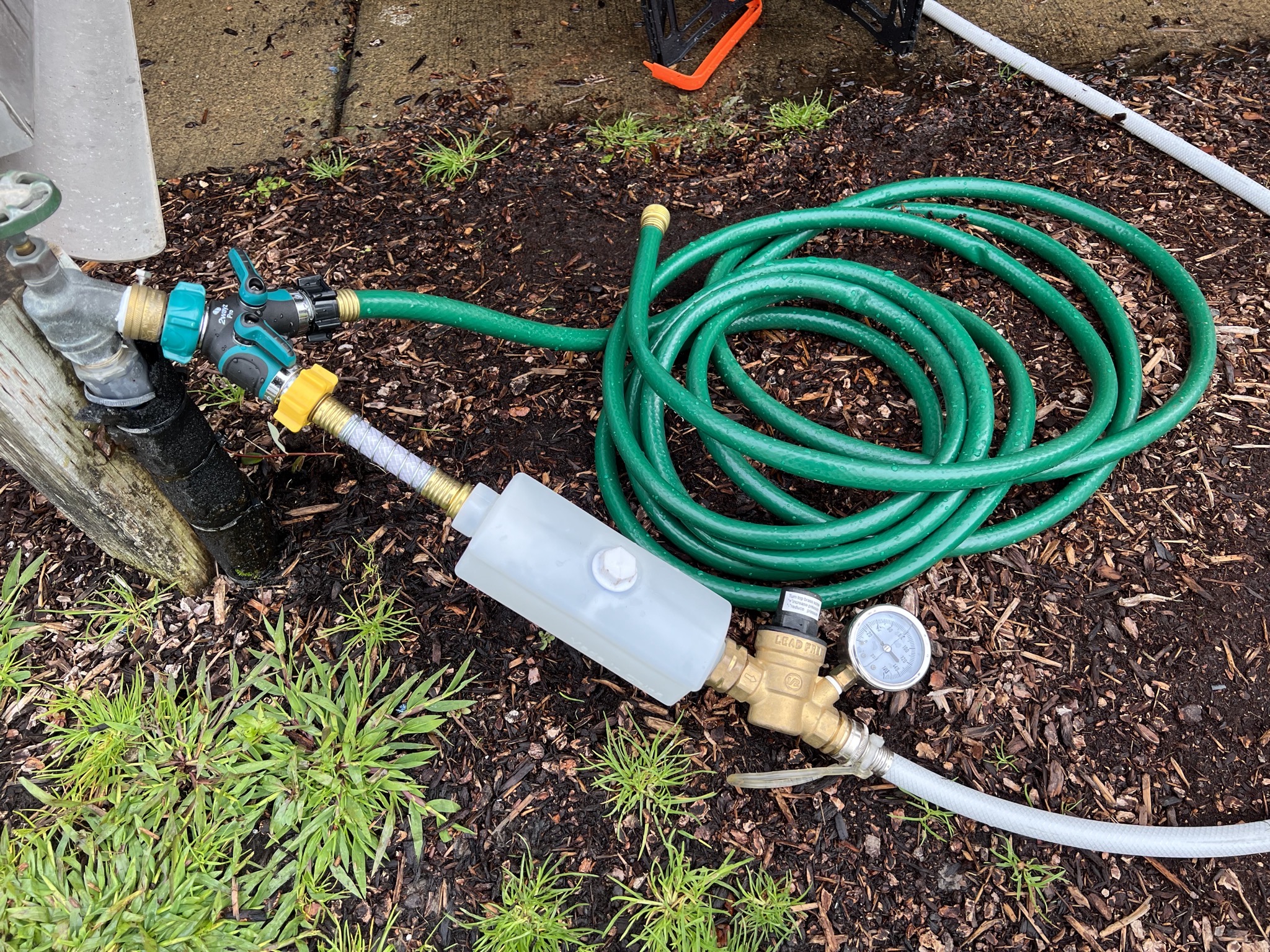 Inline chlorine chamber