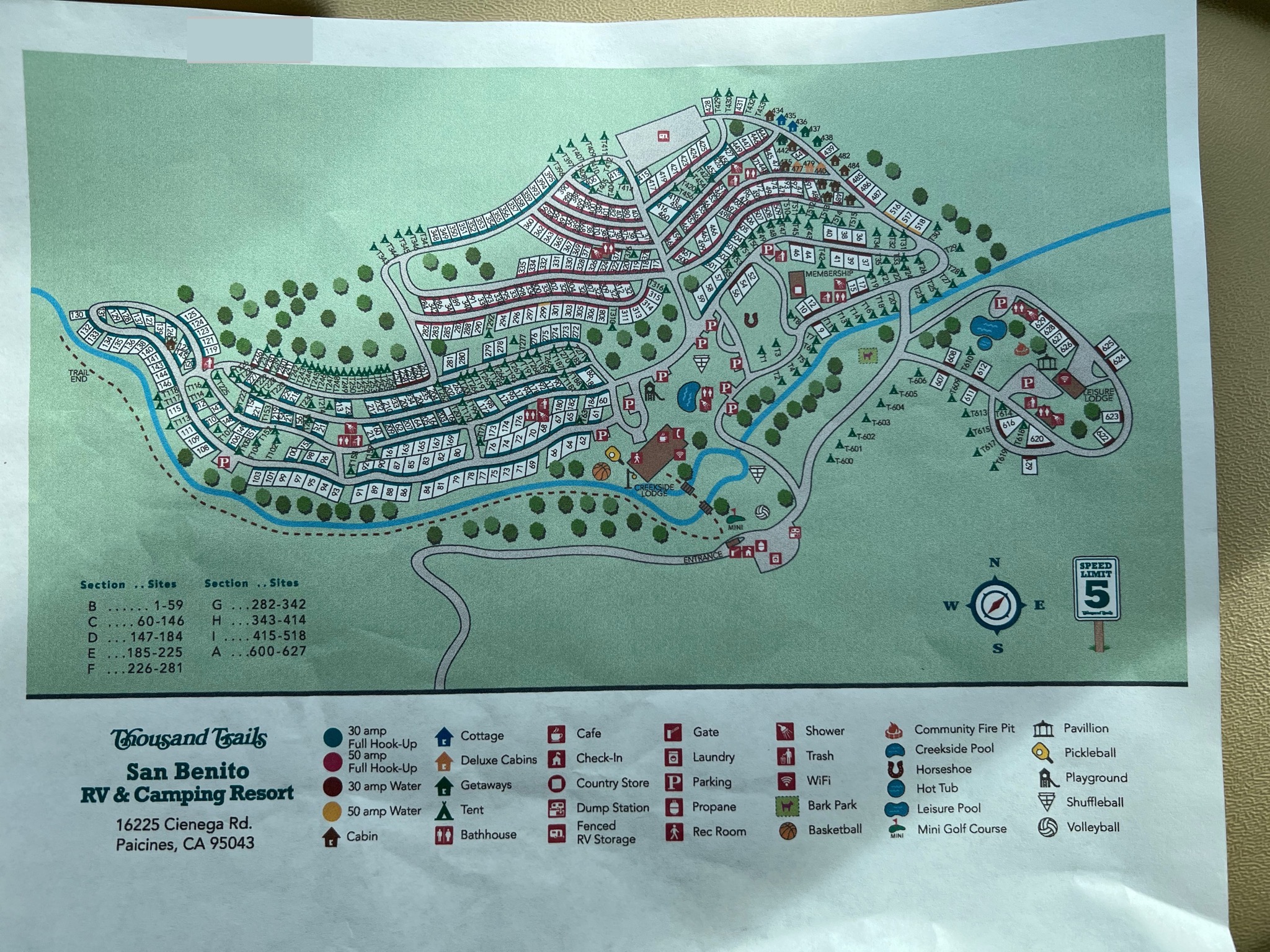 Campground map