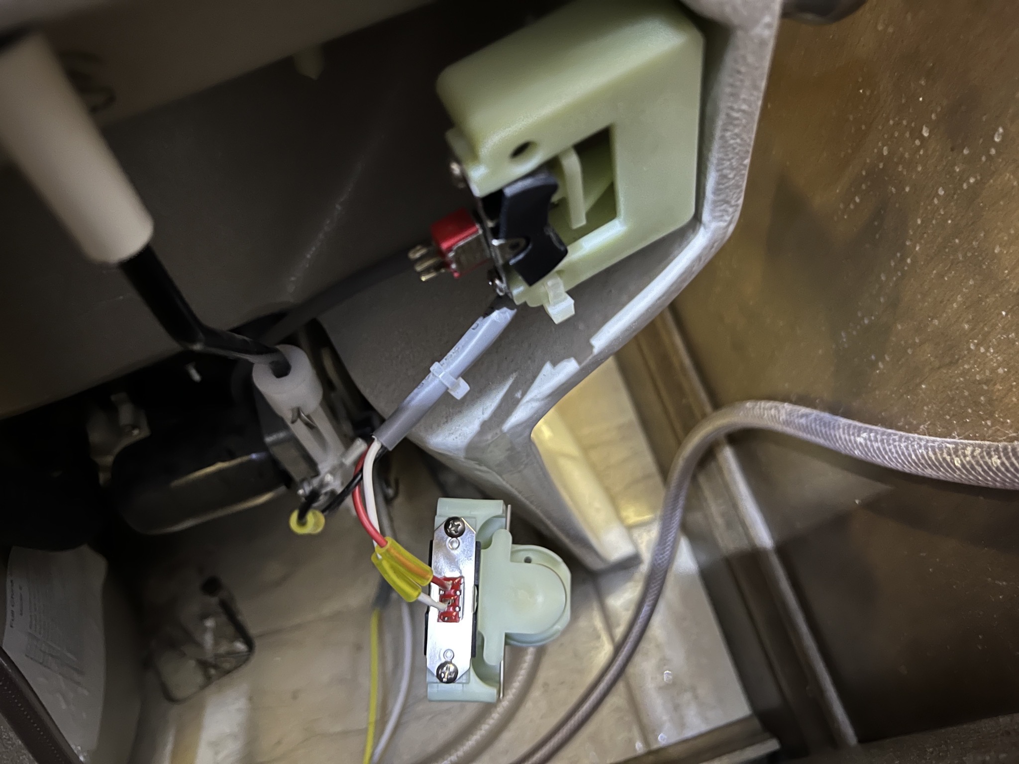 Trying replacement switch