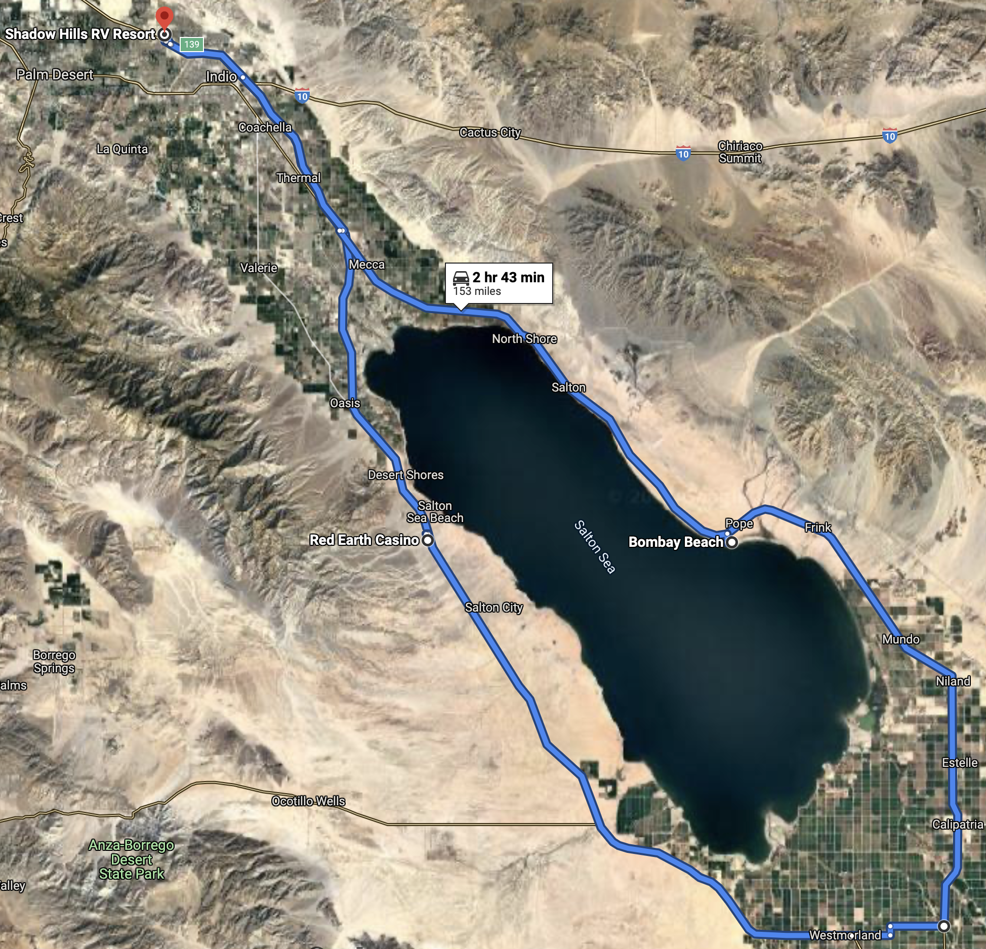 Map route