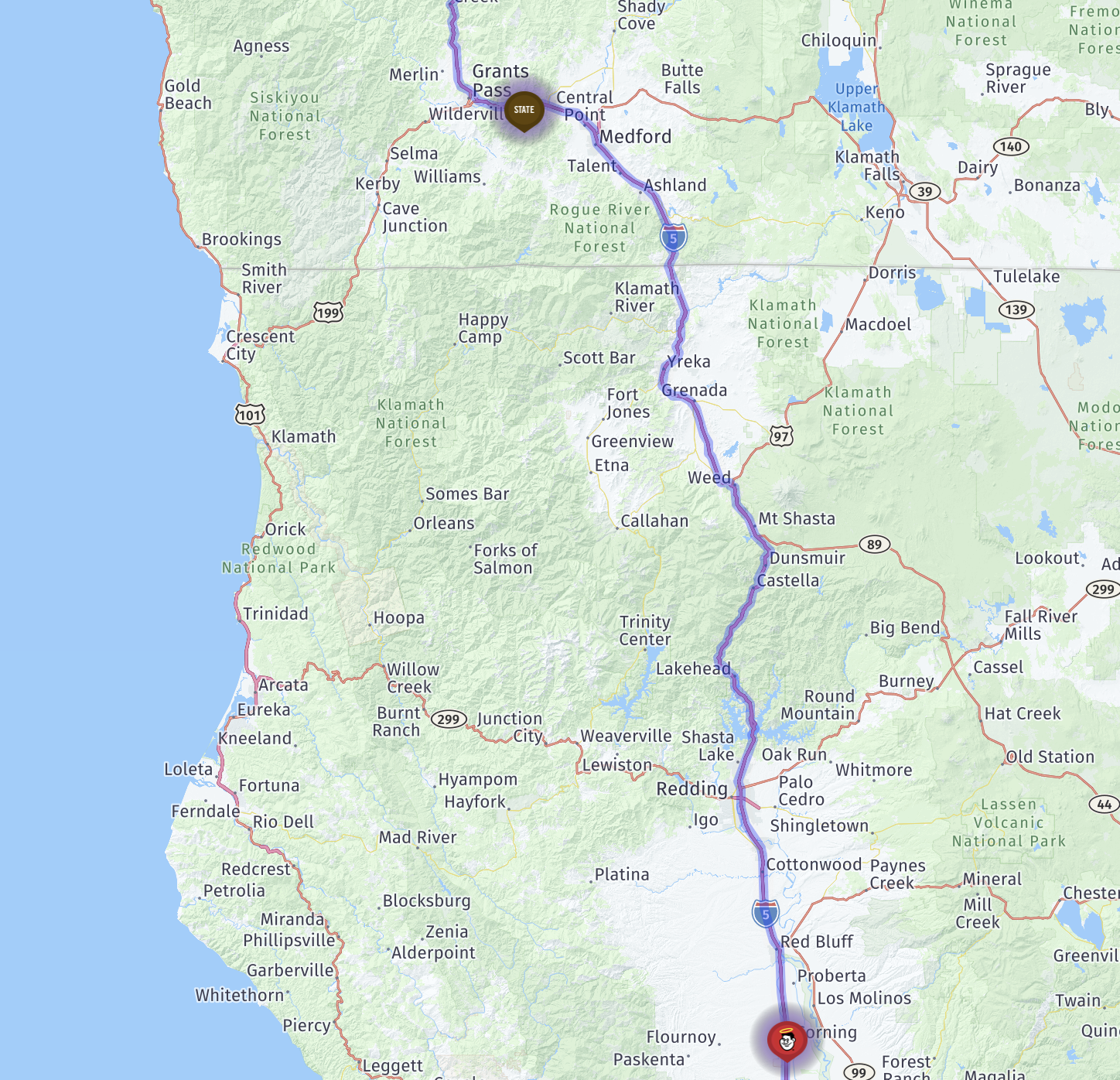 Route map