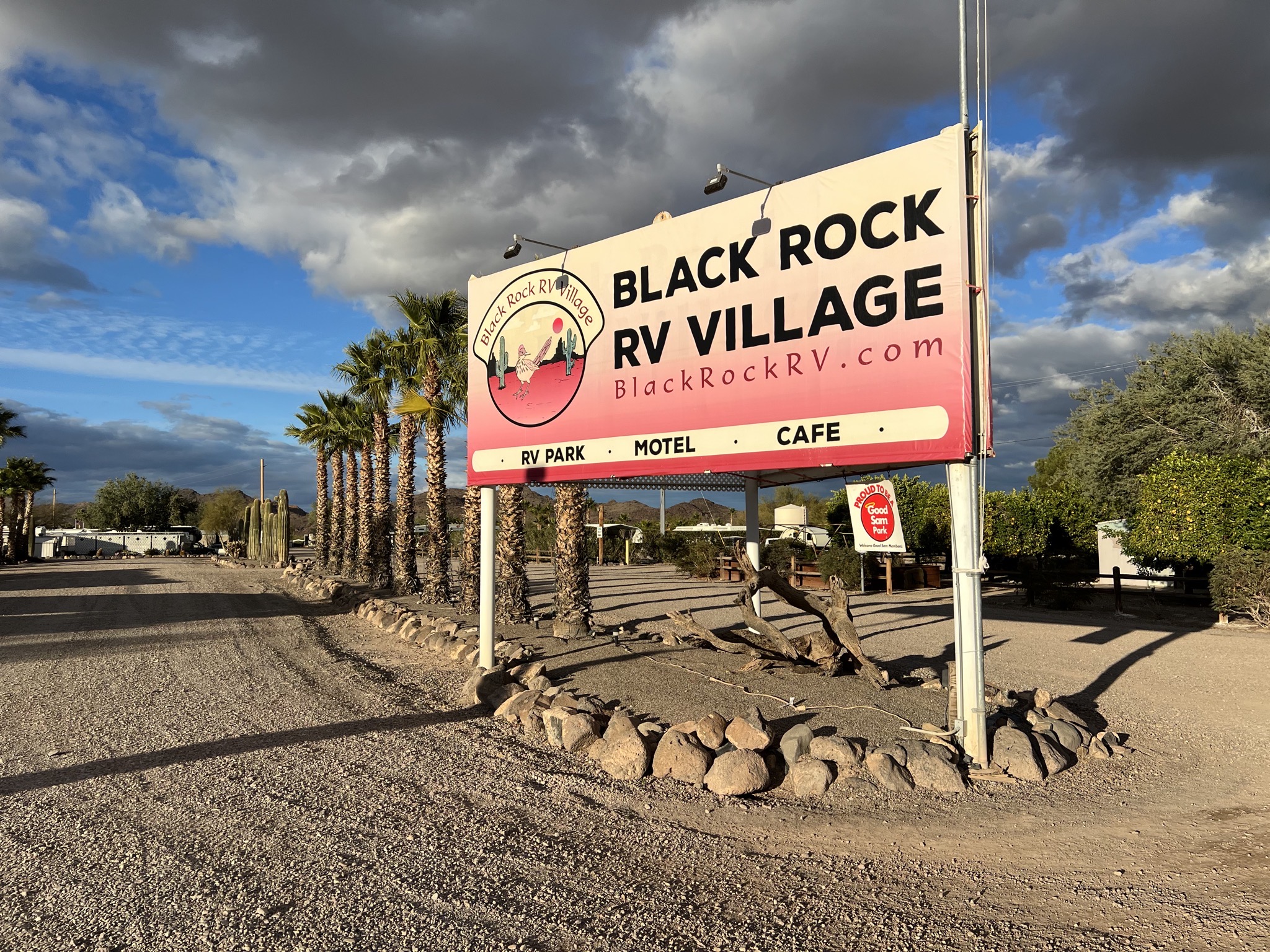 Entrance sign