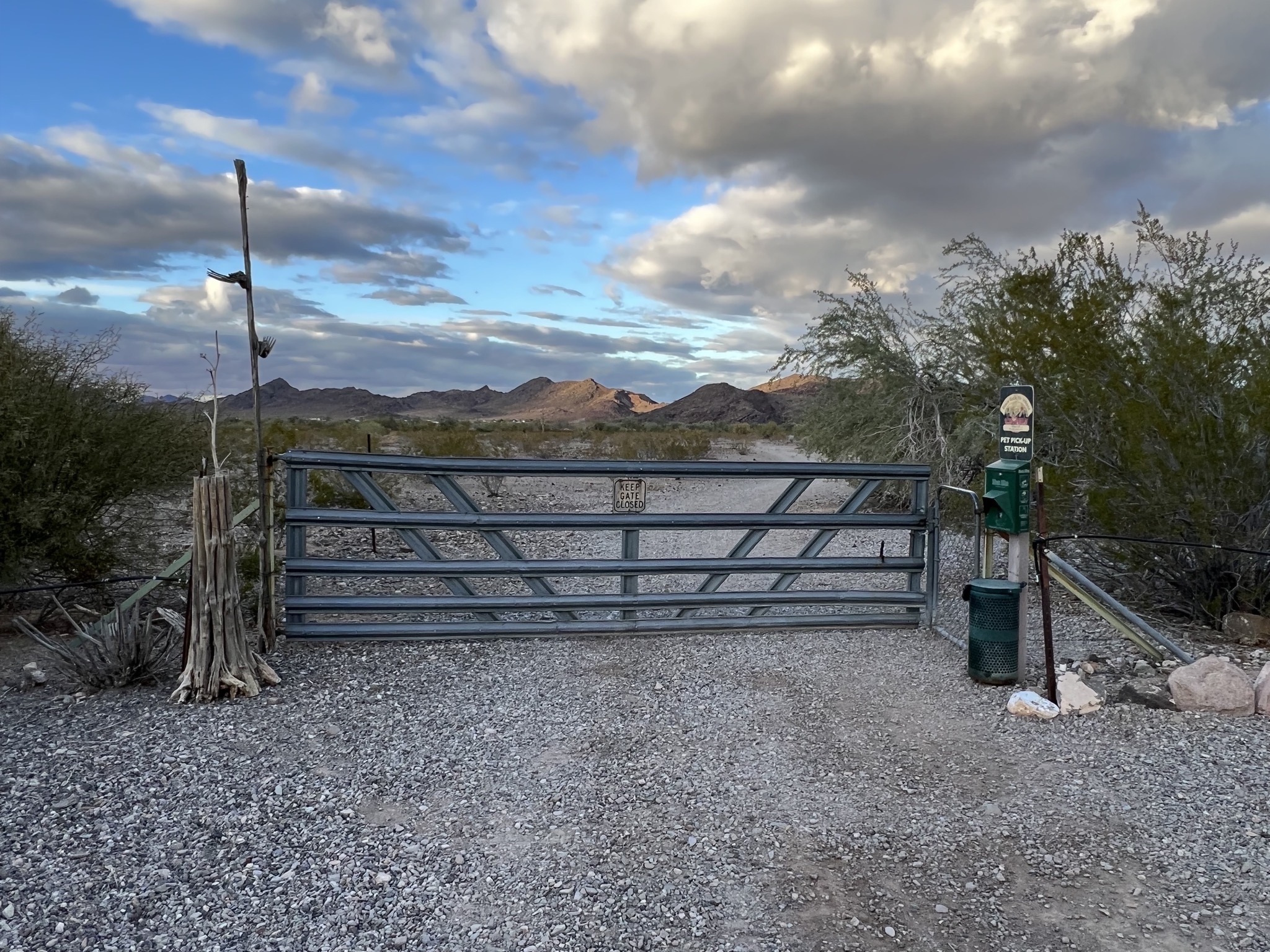 Gate to BLM land