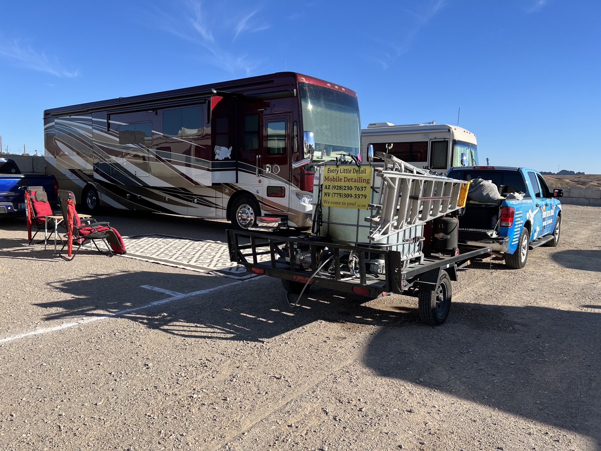 Washing our coach