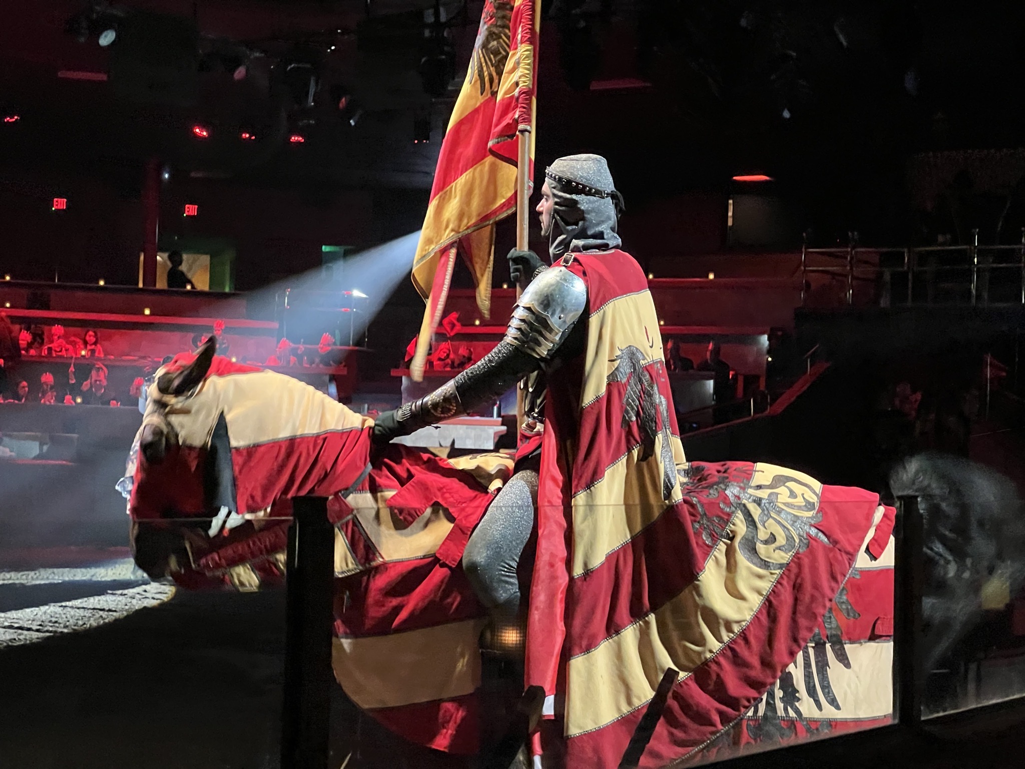 Red and yellow knight