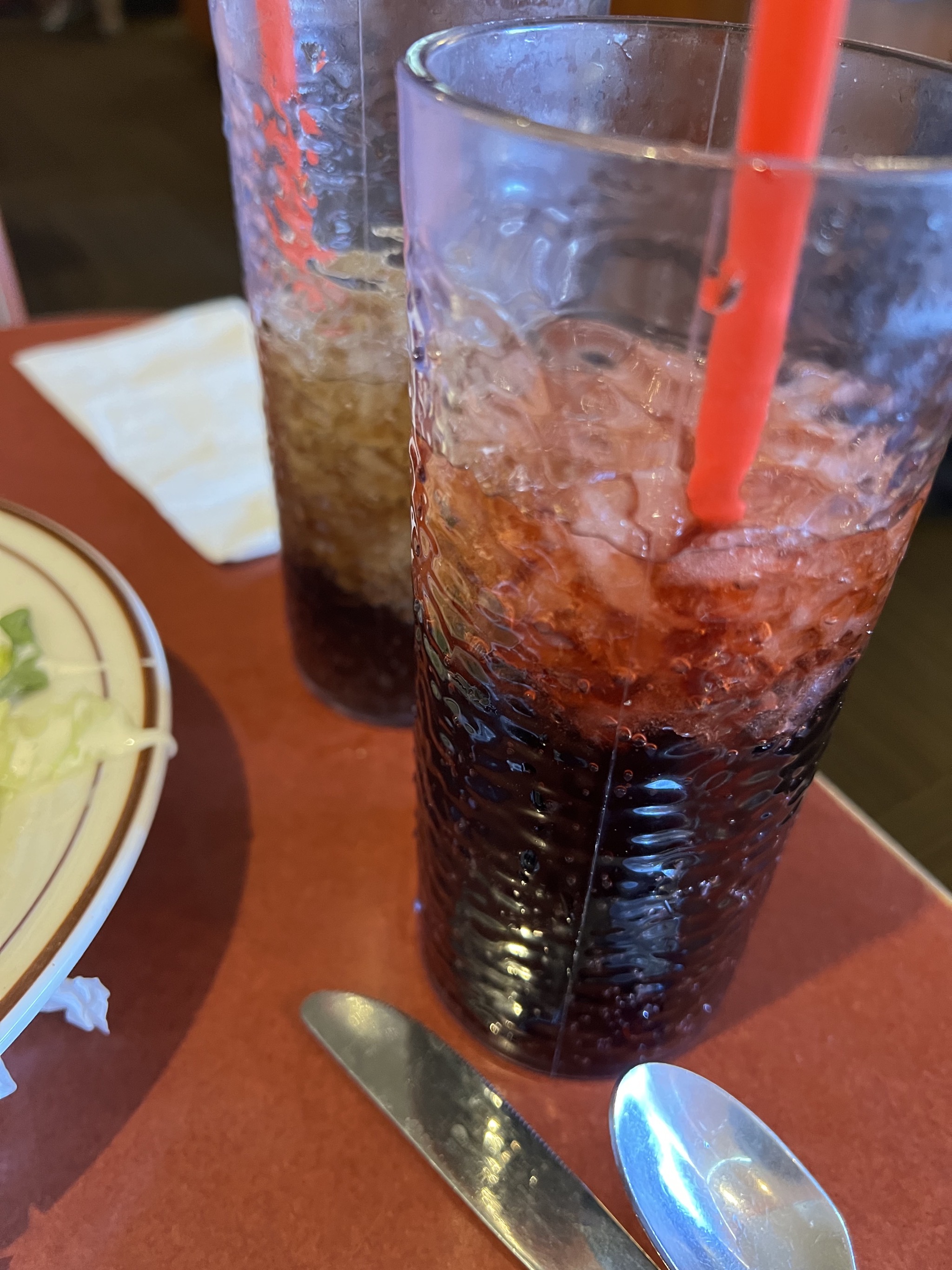 Vanilla and cherry cokes