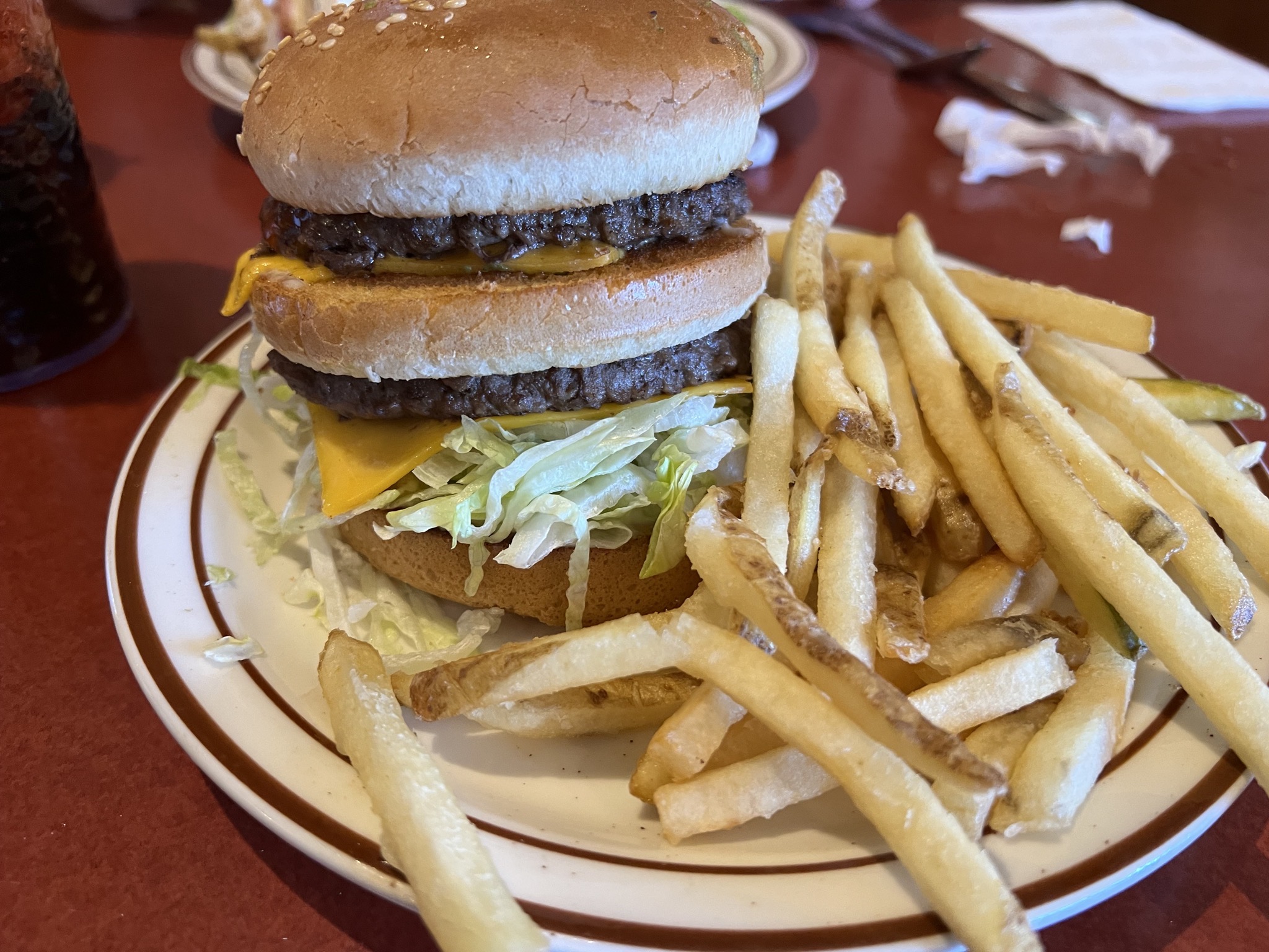 Big Boy burger and fries
