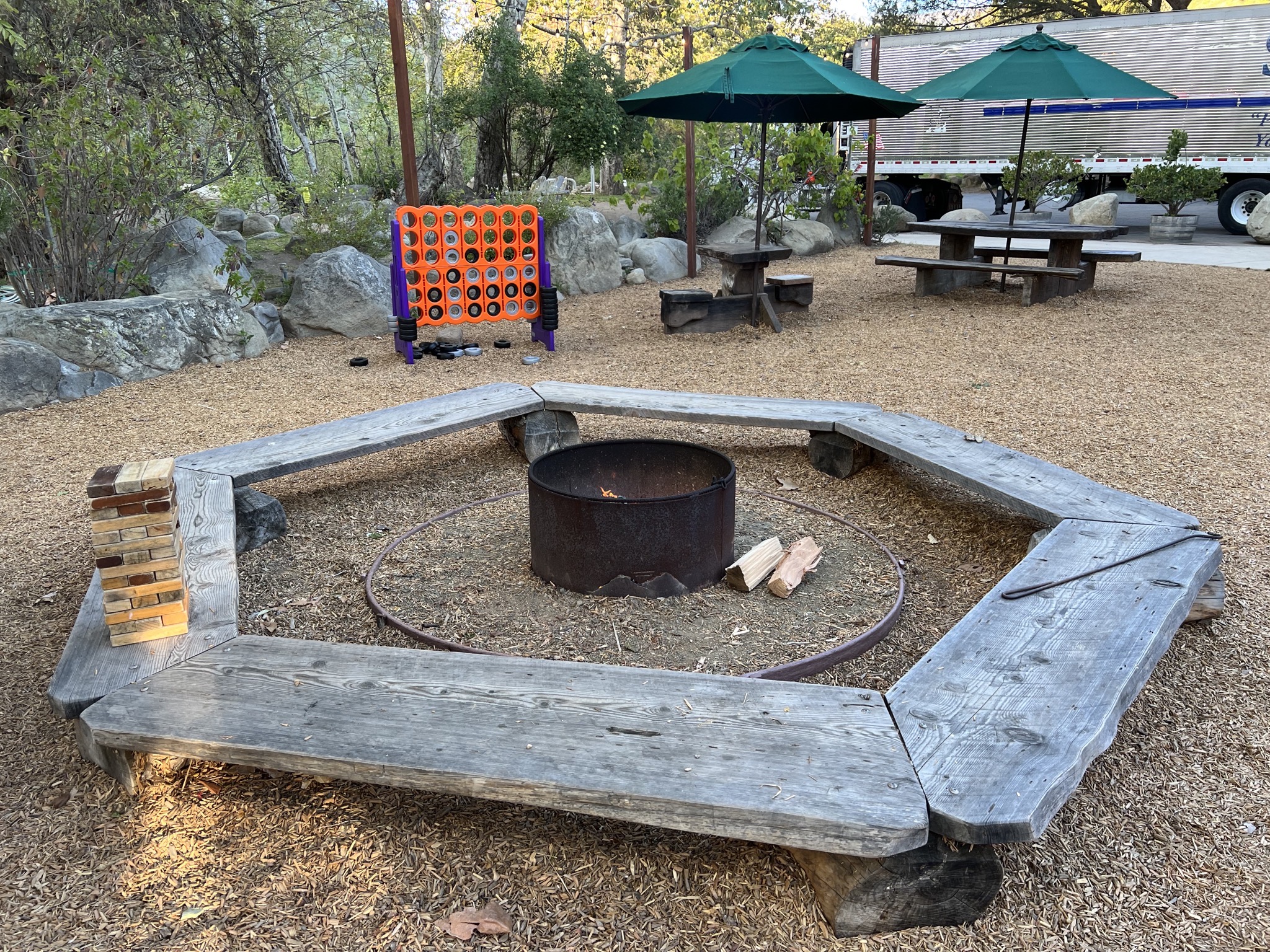 Fire and seating