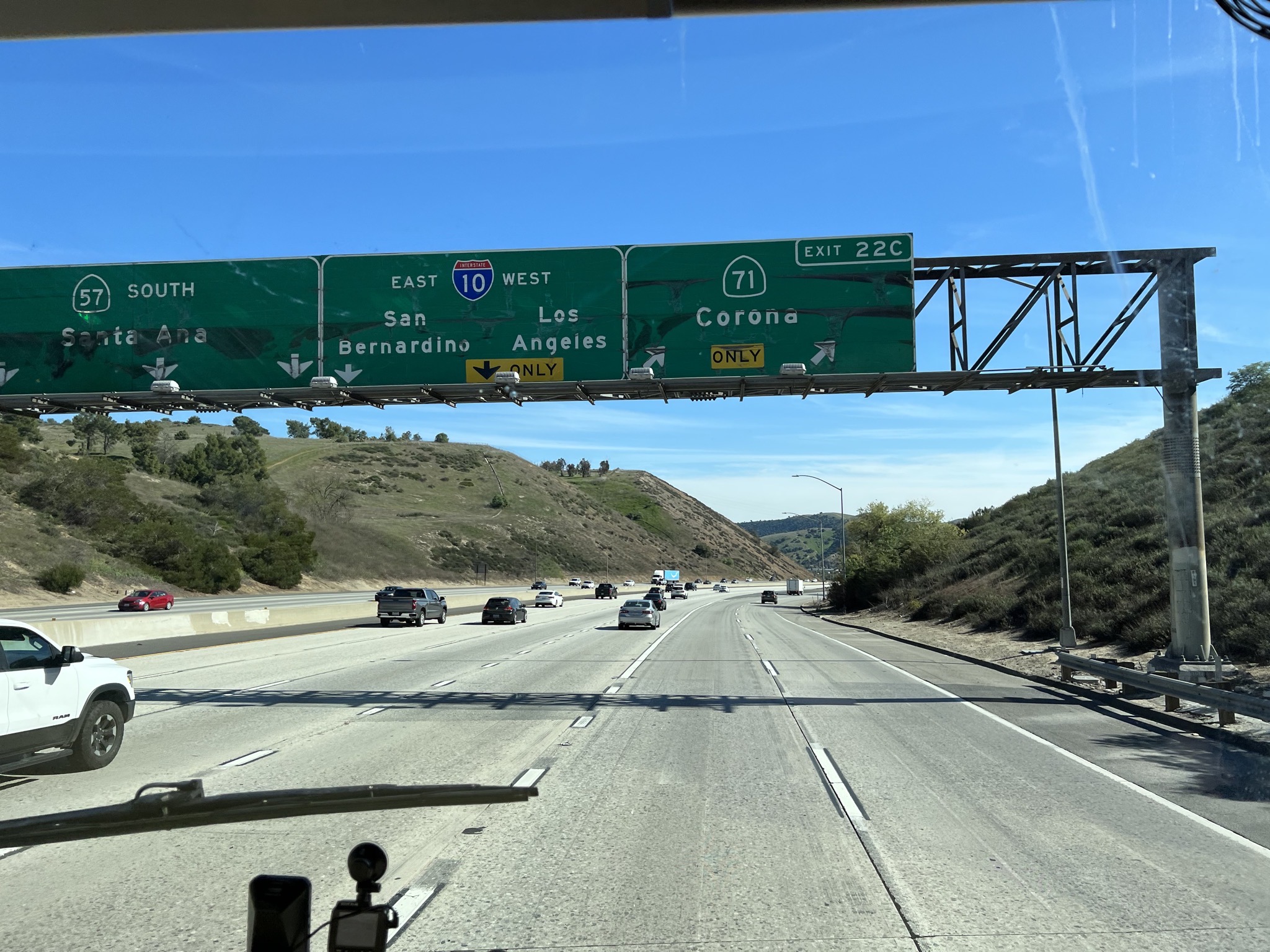 Freeway sign