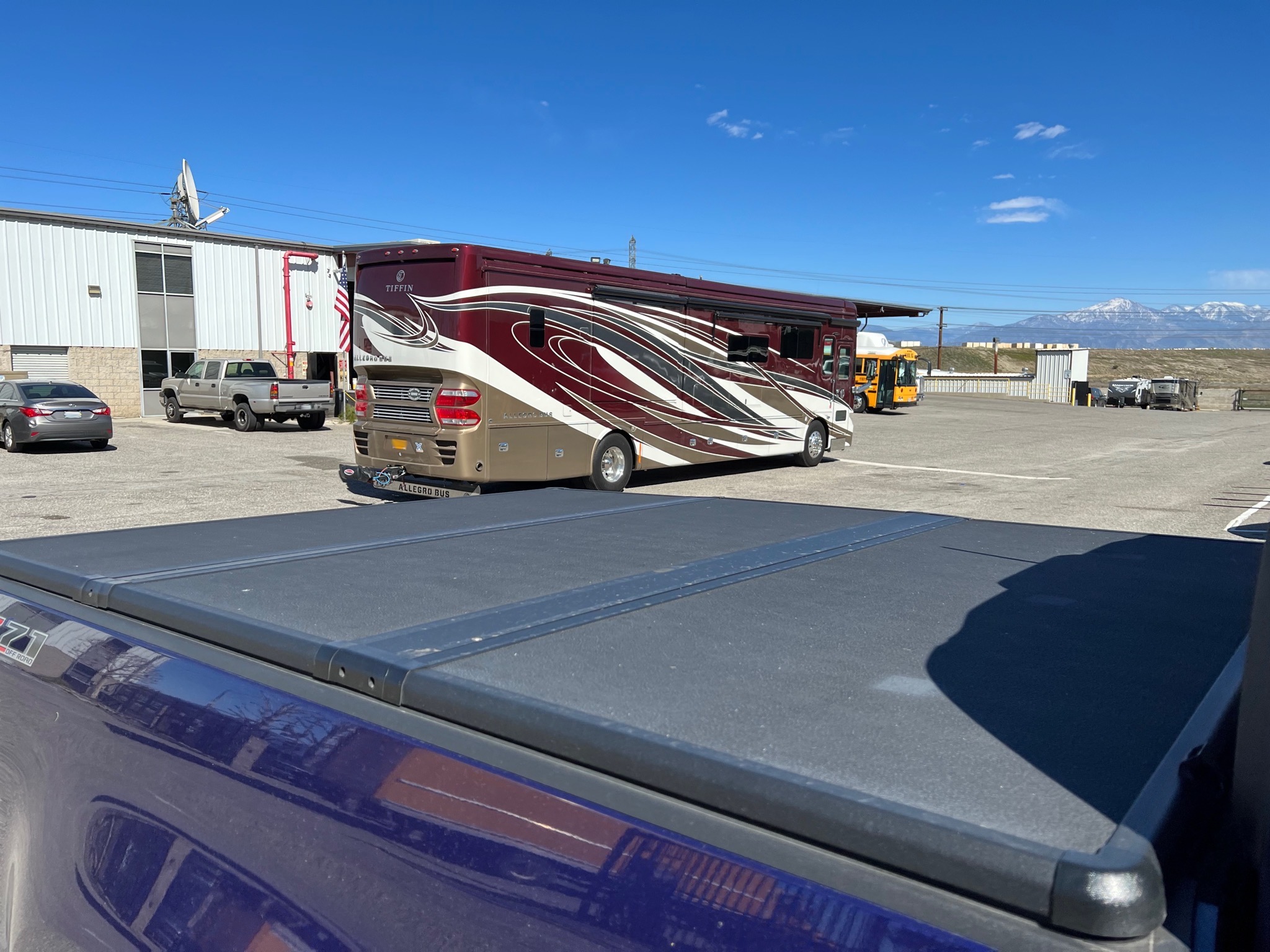 Coach and truck