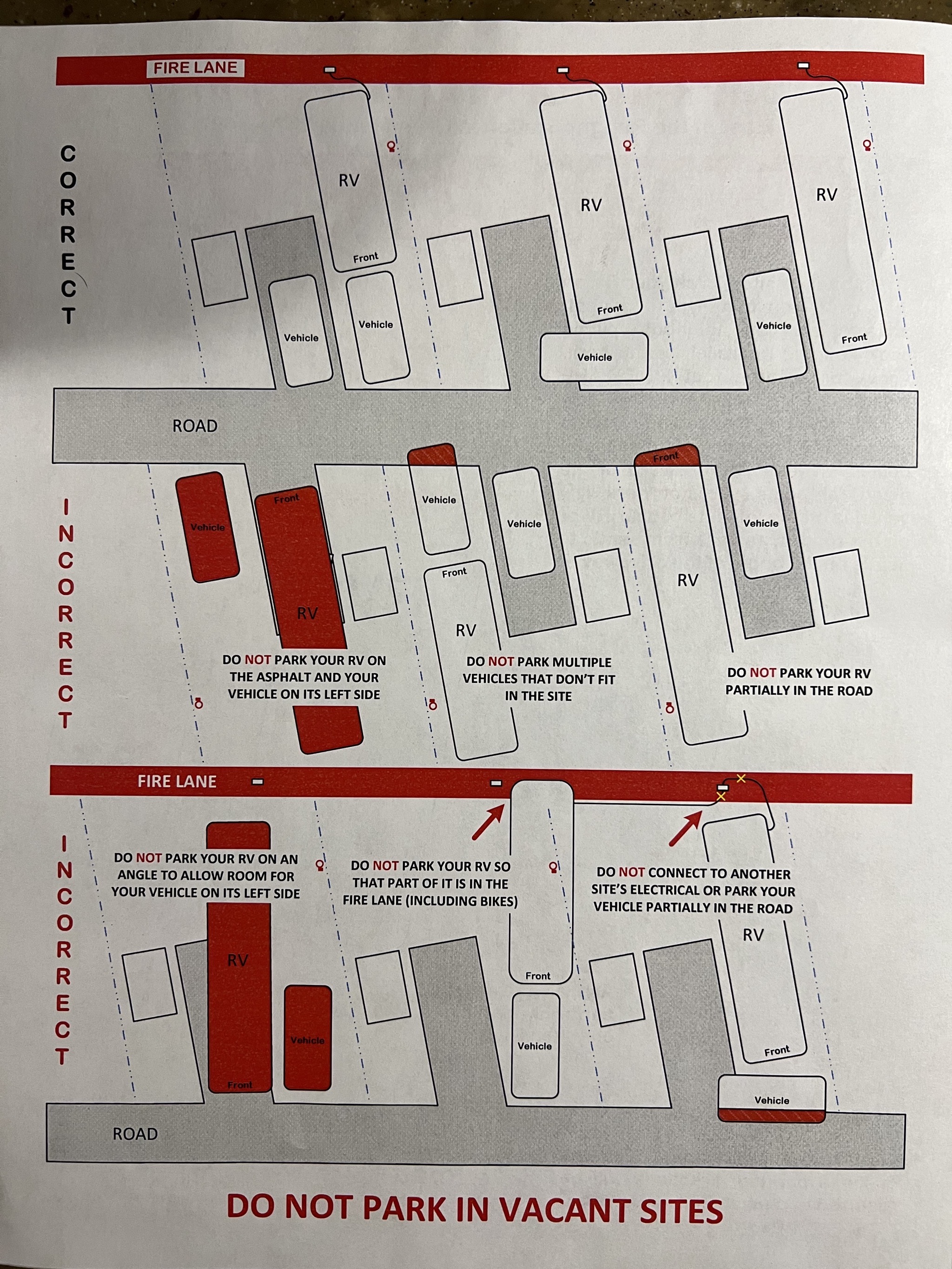 Back-in instructions