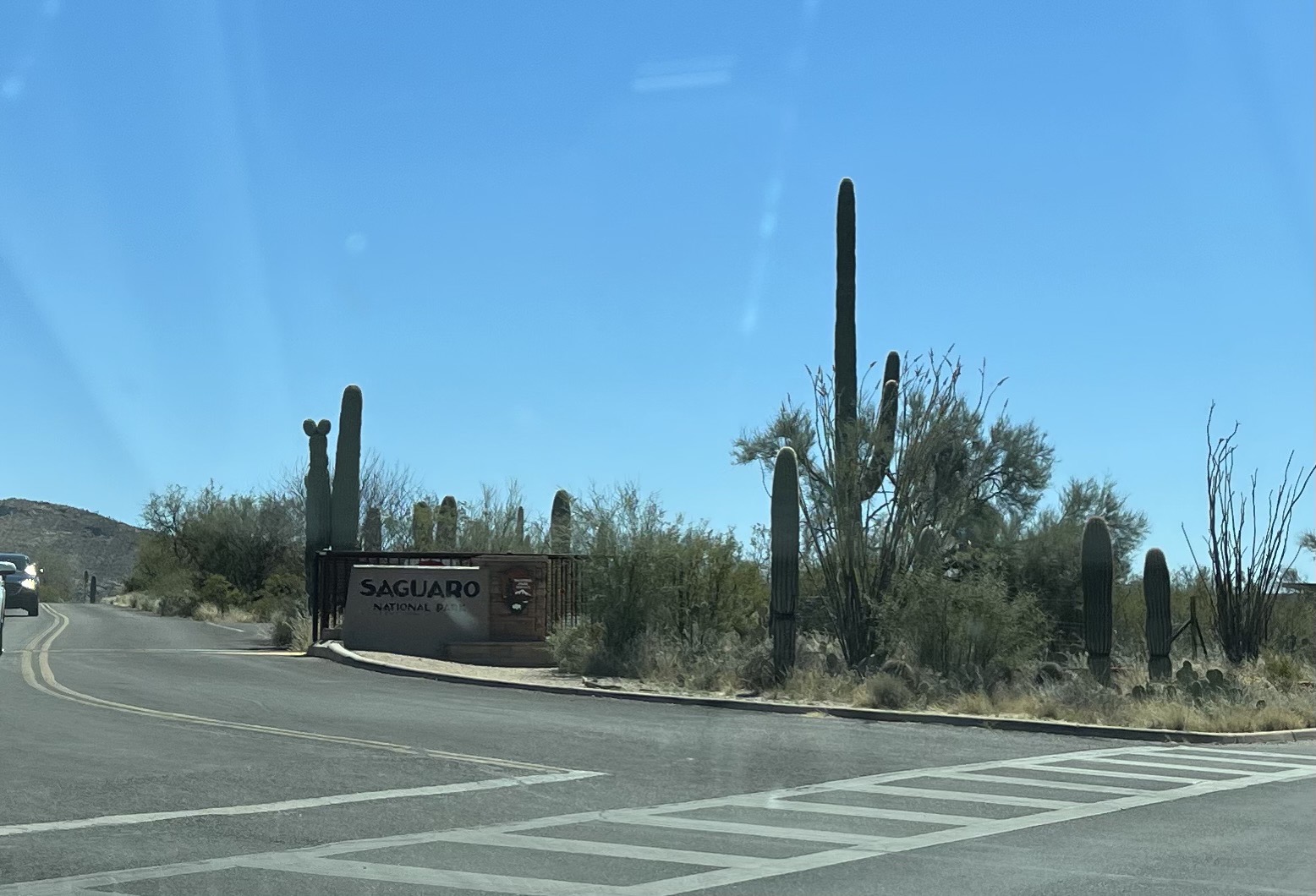 Saguaro National Park entrance