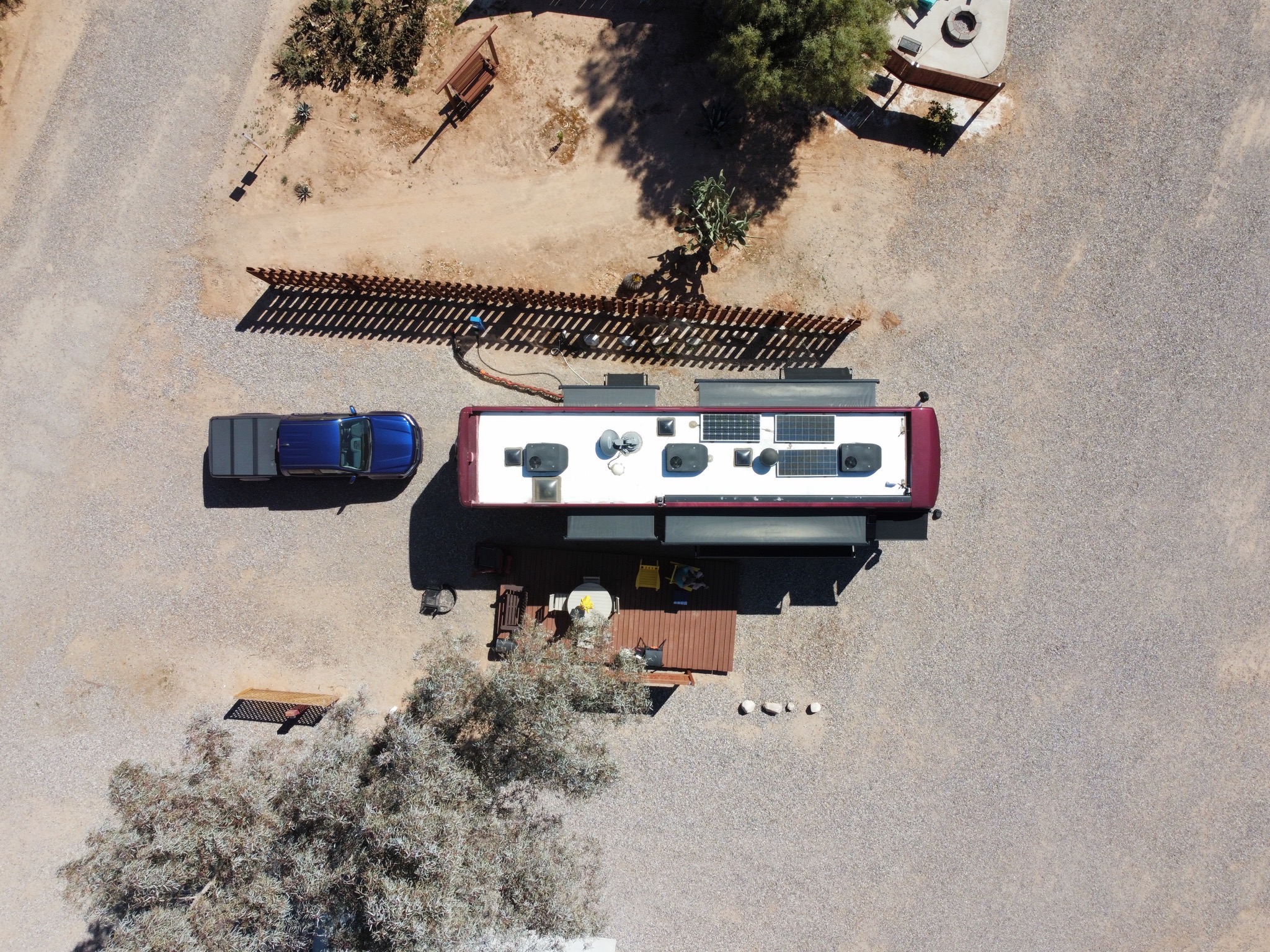 Aerial view of site