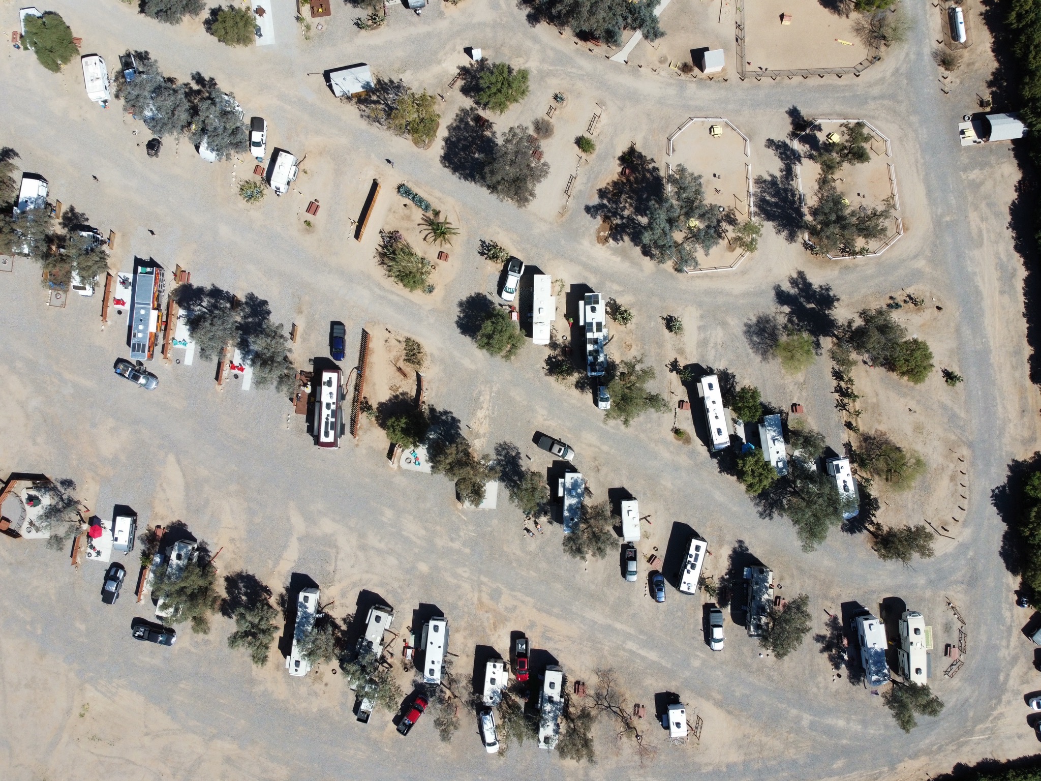 Aerial view of sites