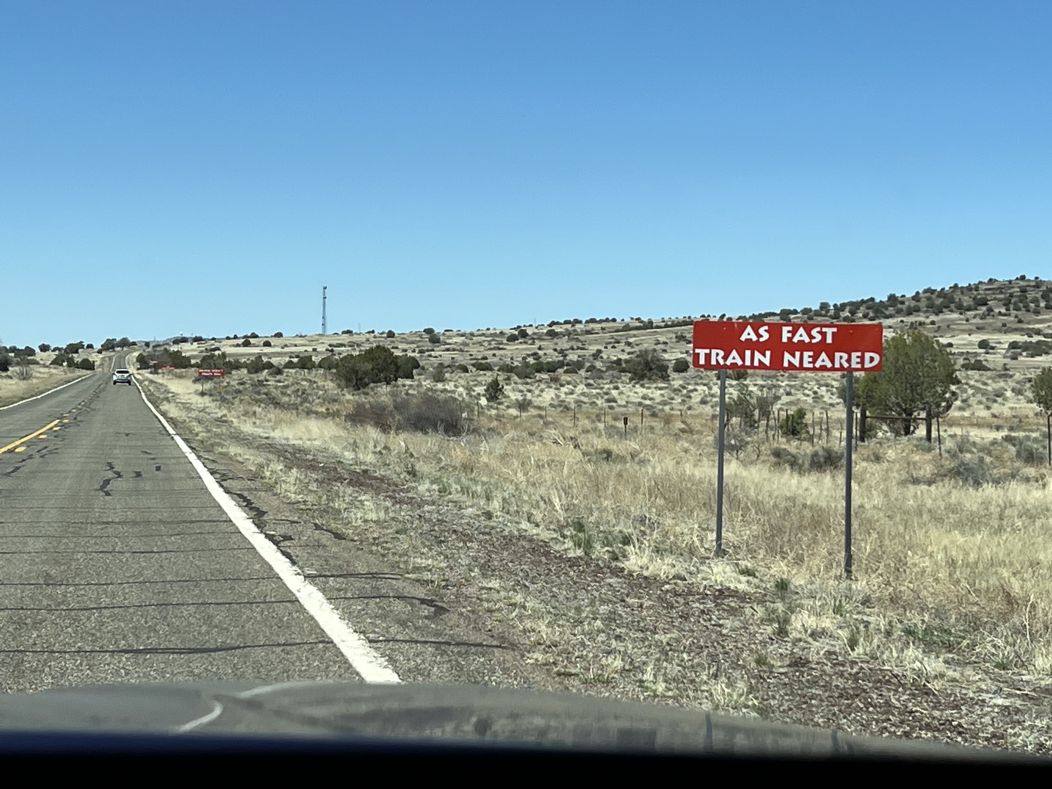 ...as fast train neared...