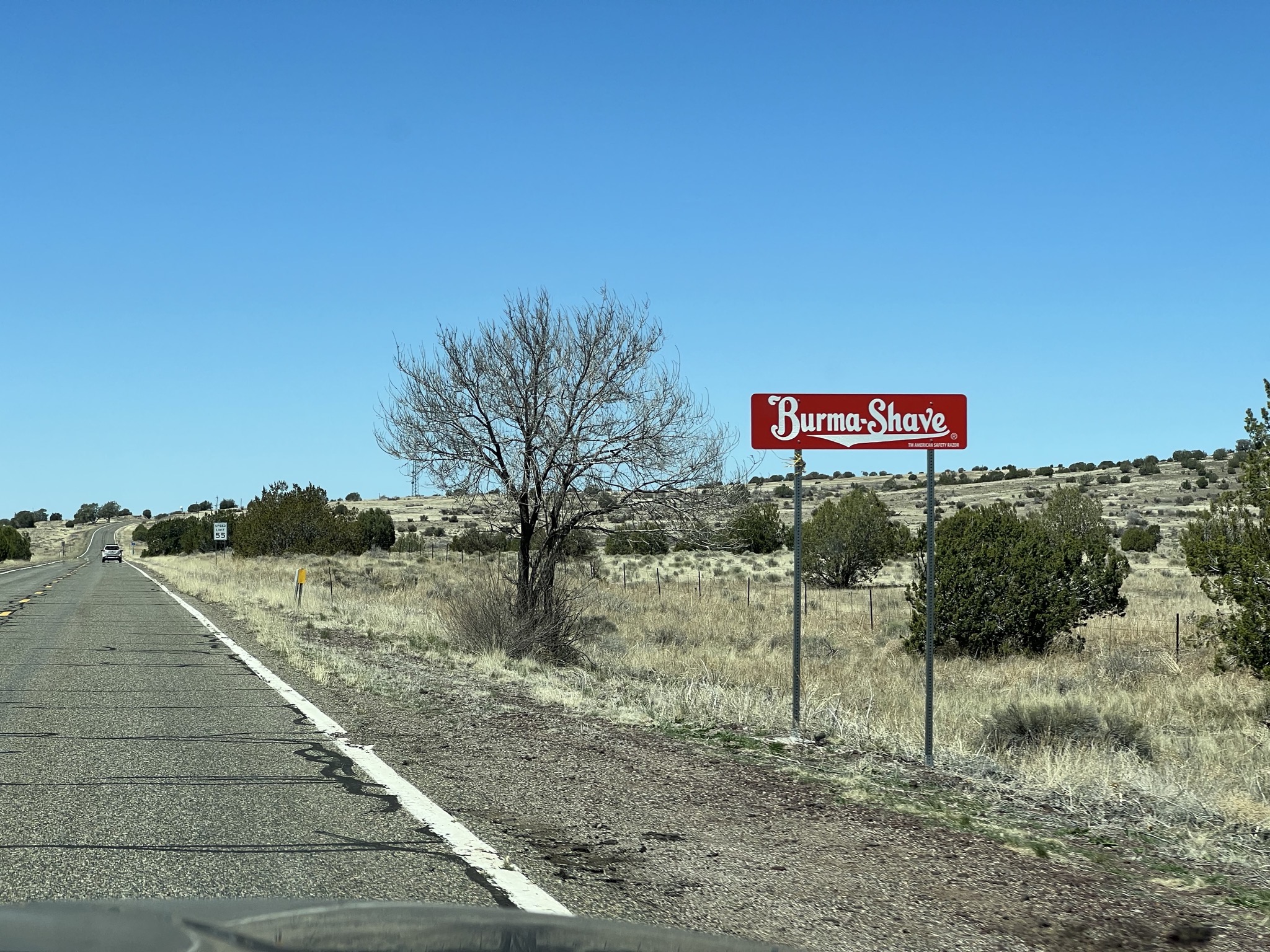 Burma-Shave sign