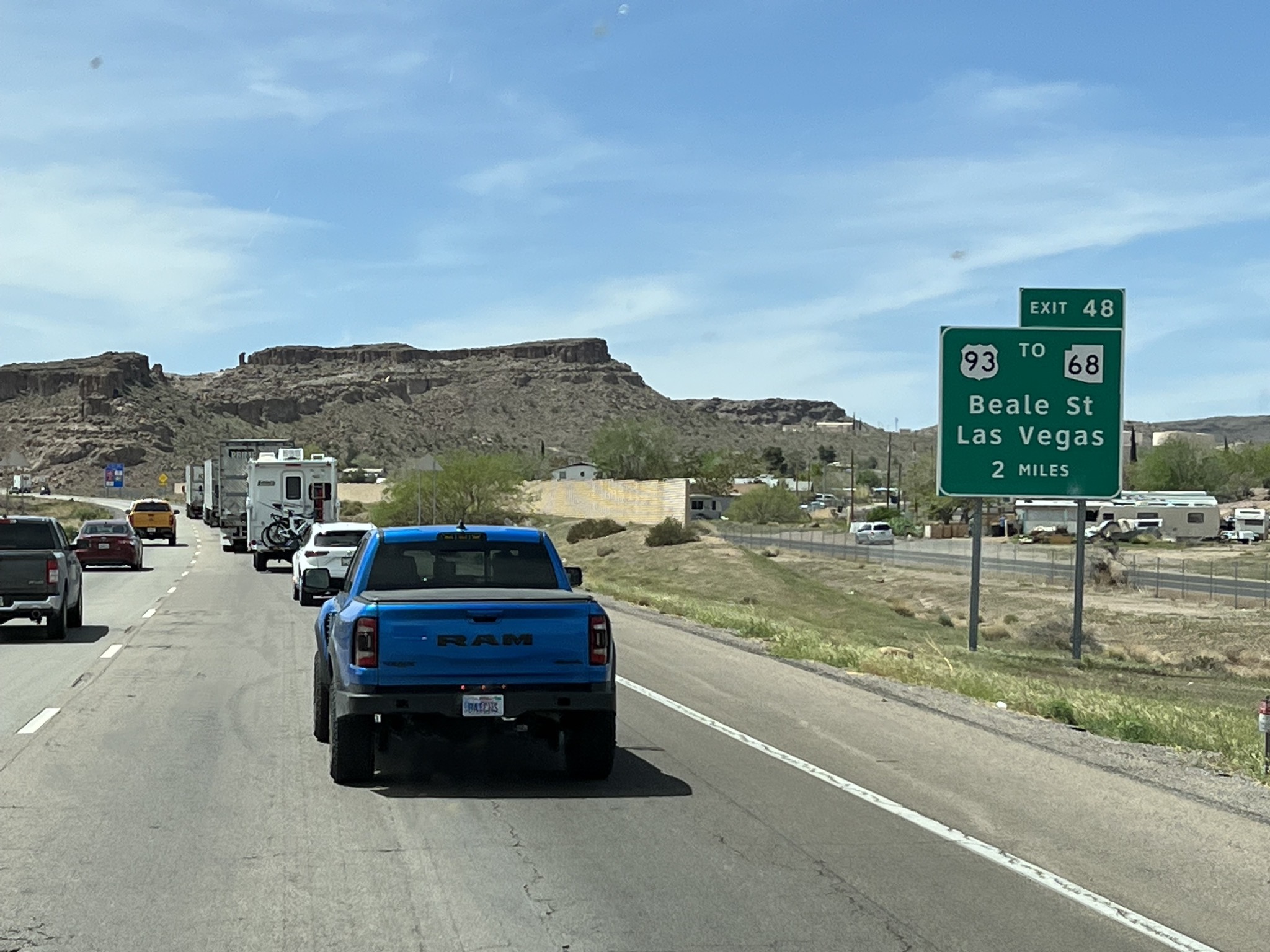 Approaching our exit