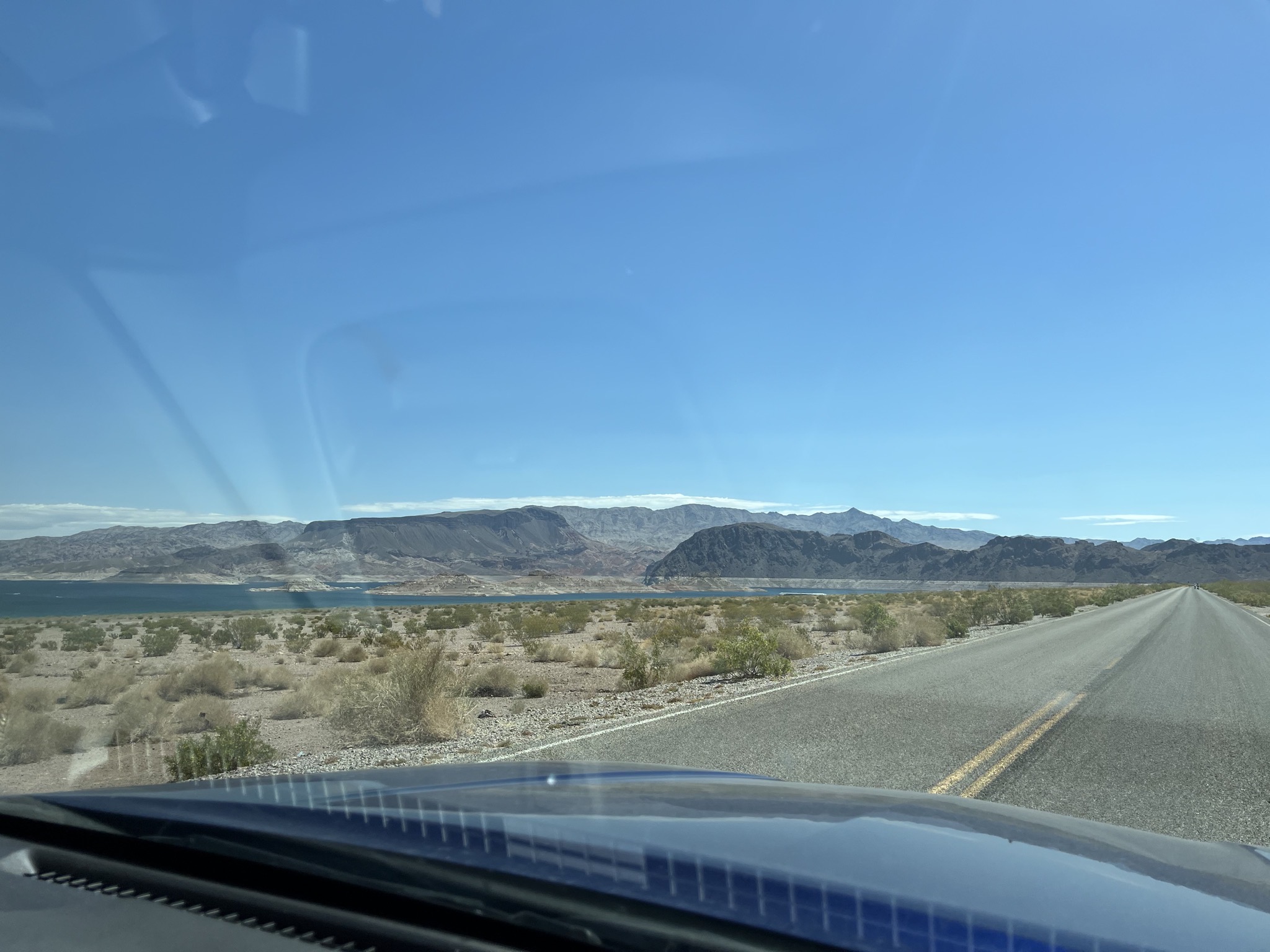 Driving by Lake Mead