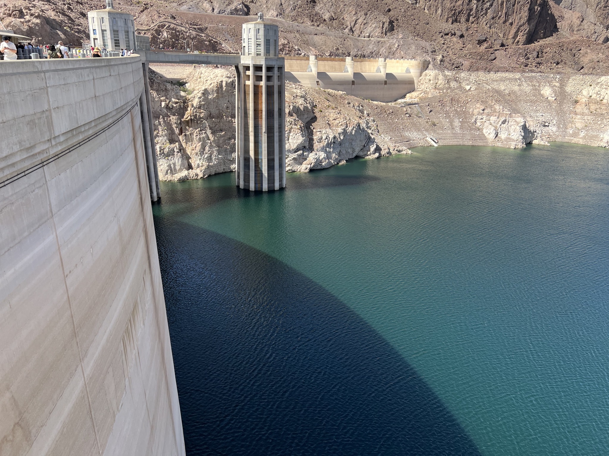 Back of dam