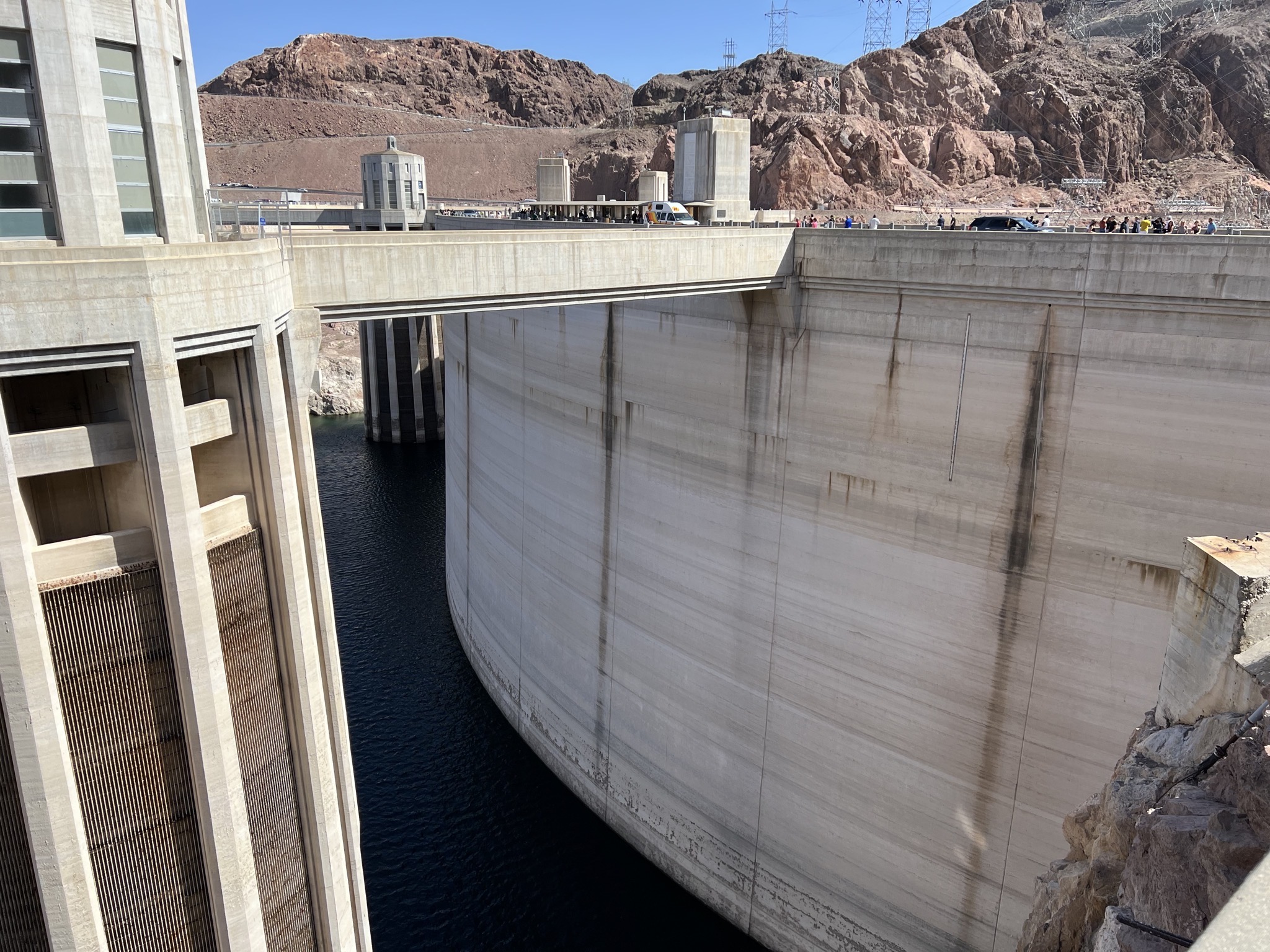 Back of dam