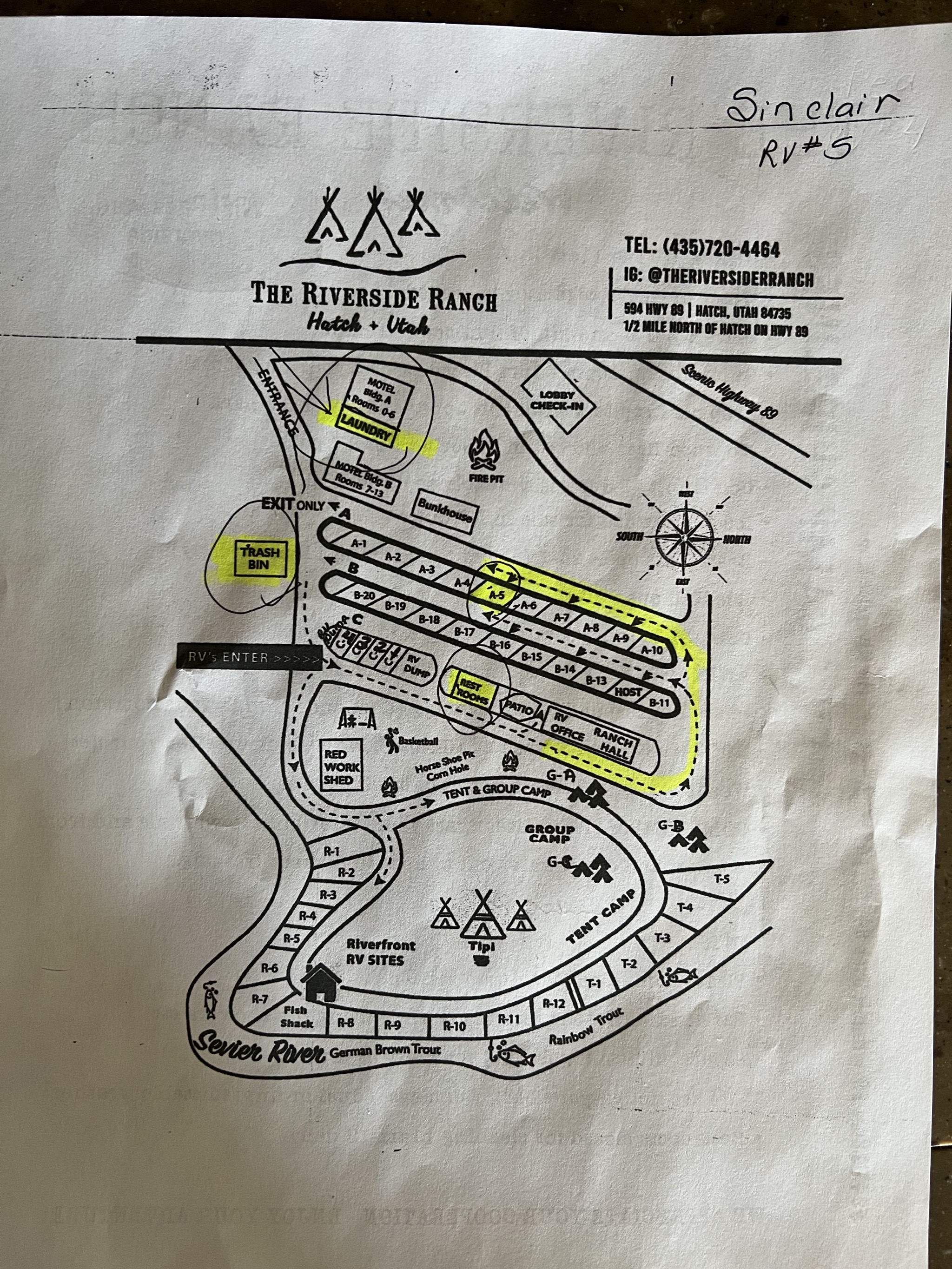 Campground map