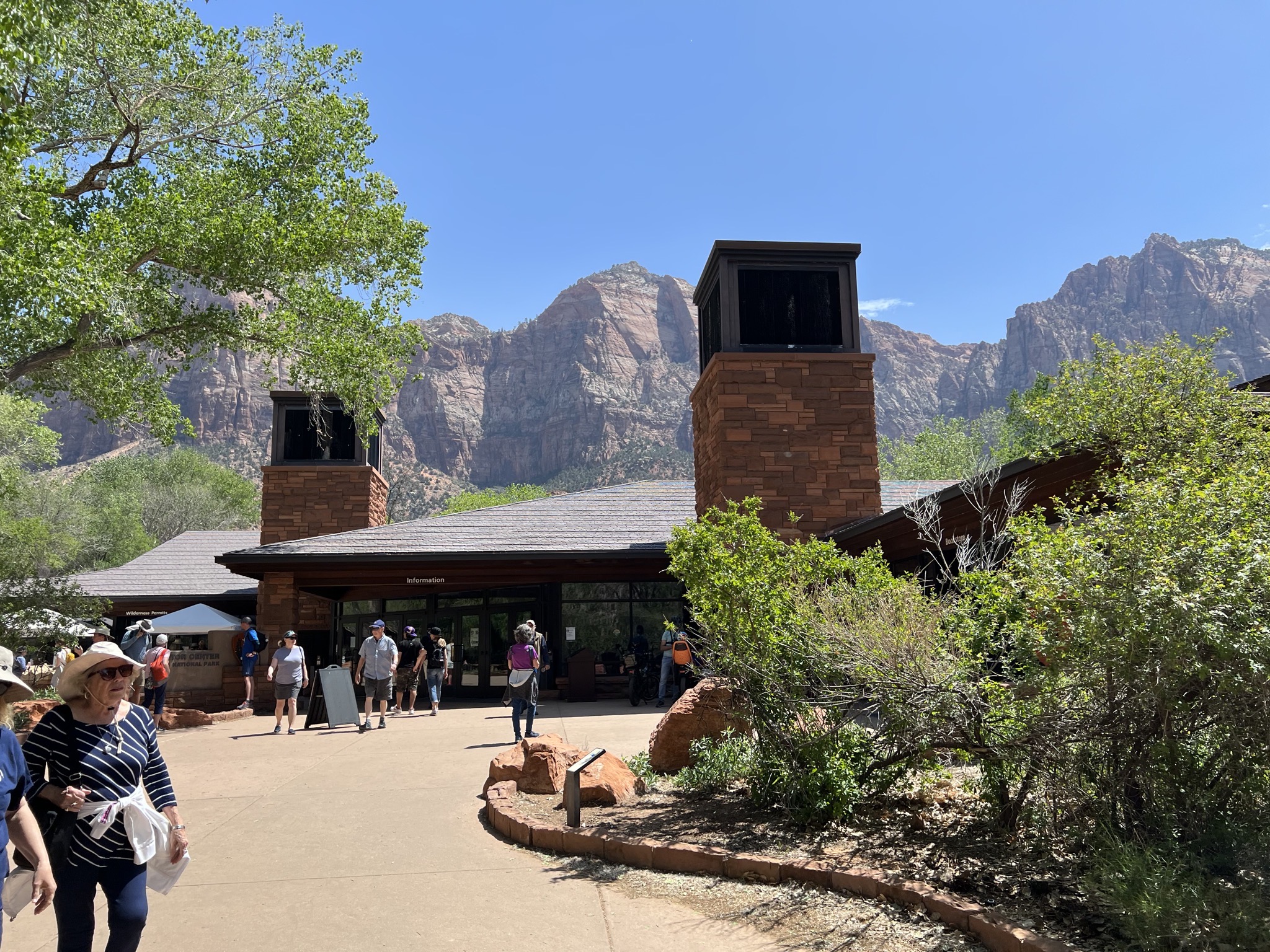Walking to visitor center