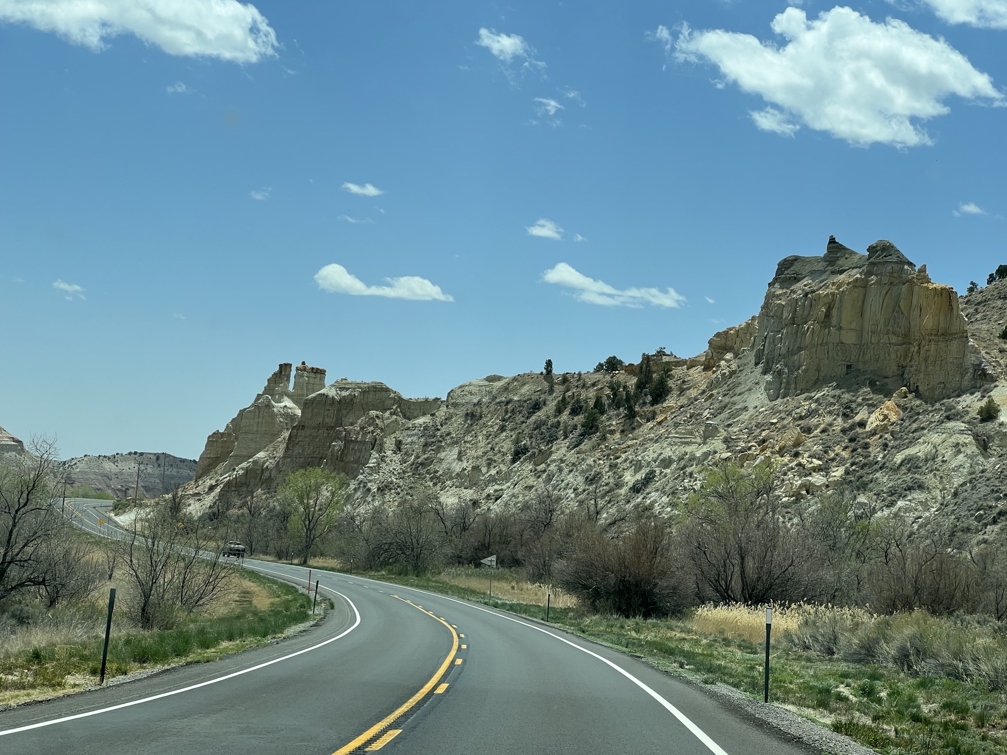 Road and rocks