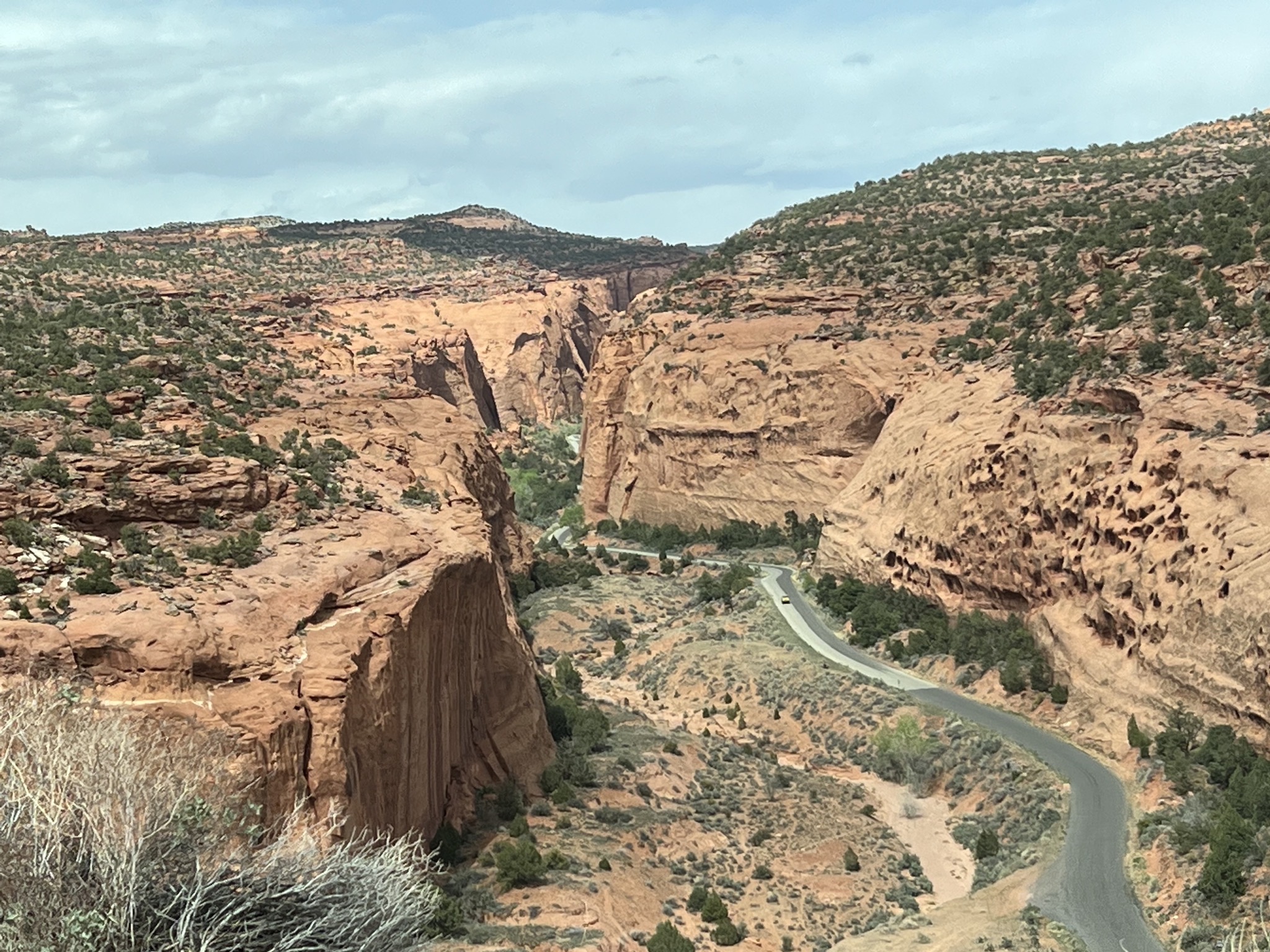 Road and rocks