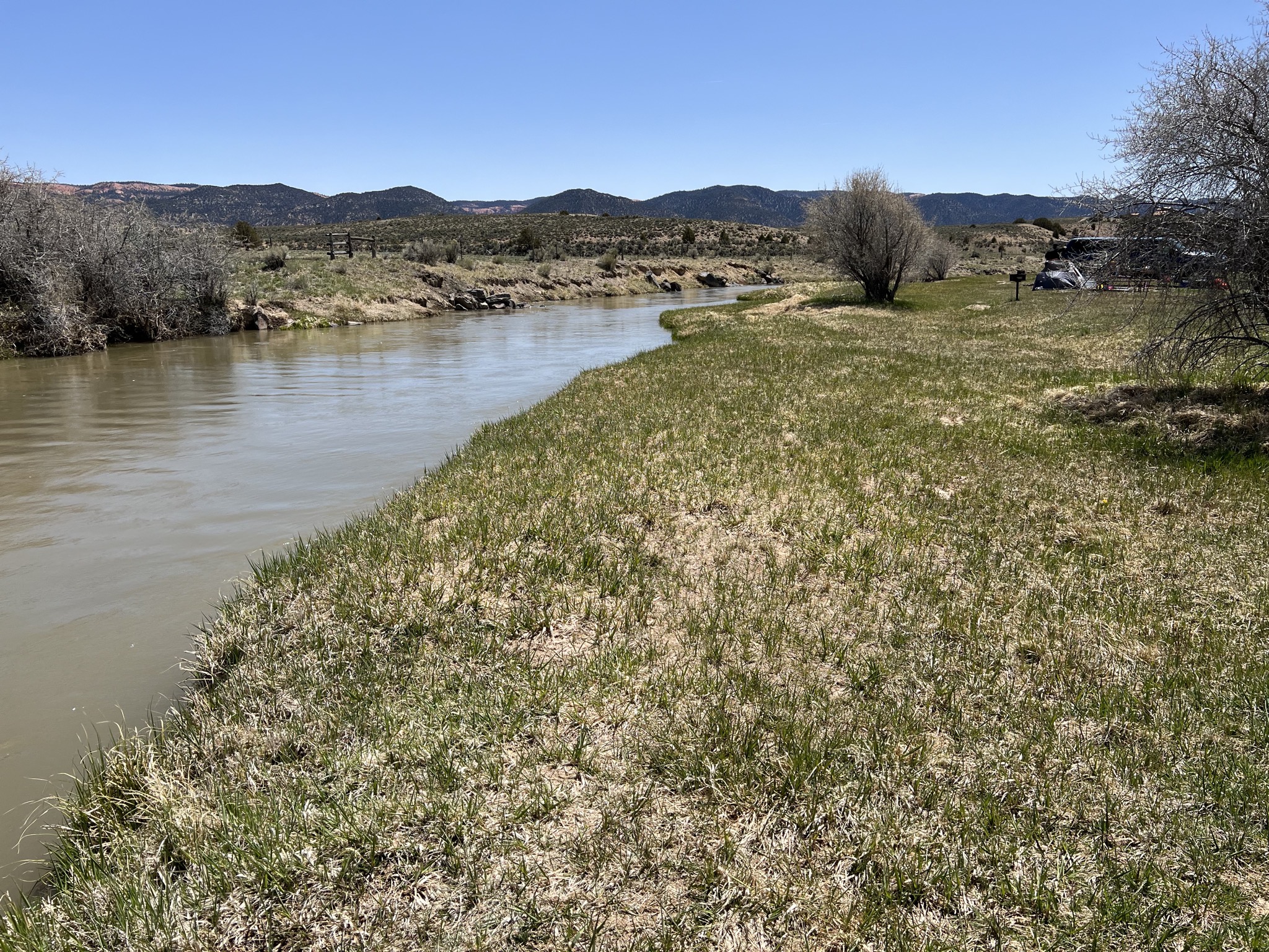 River and tent