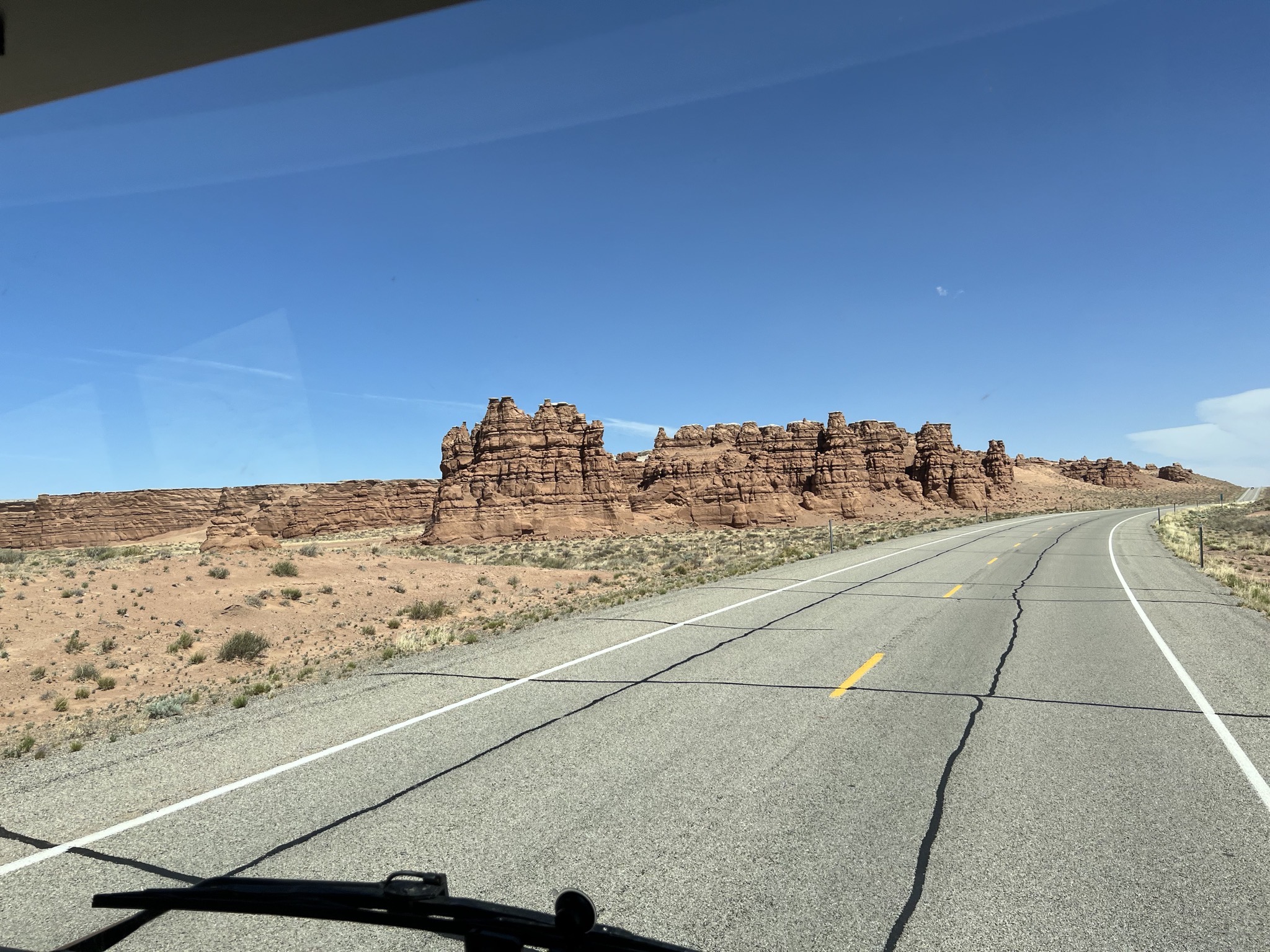 Highway and rocks