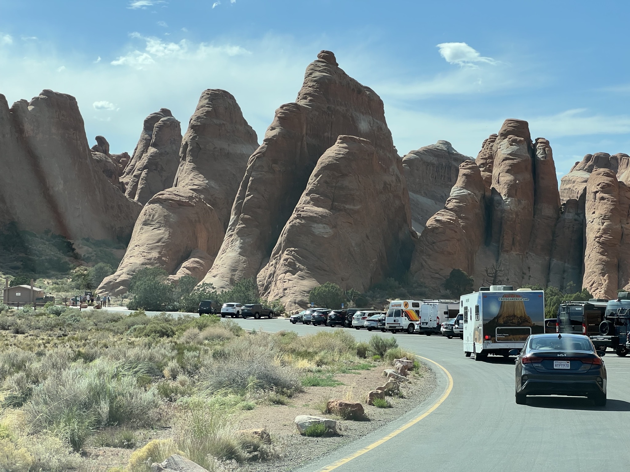 Rocks and parking