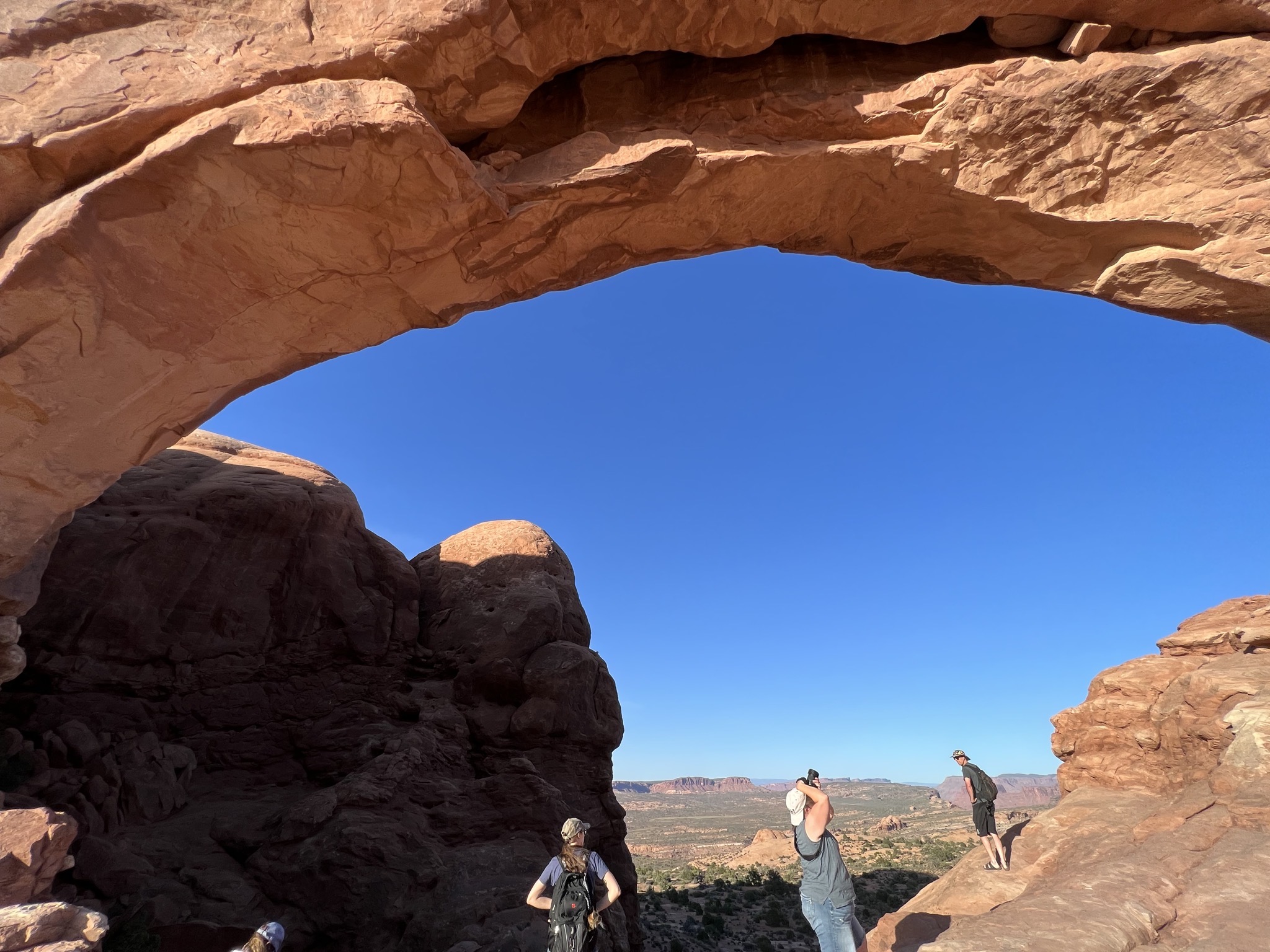 Under the arch