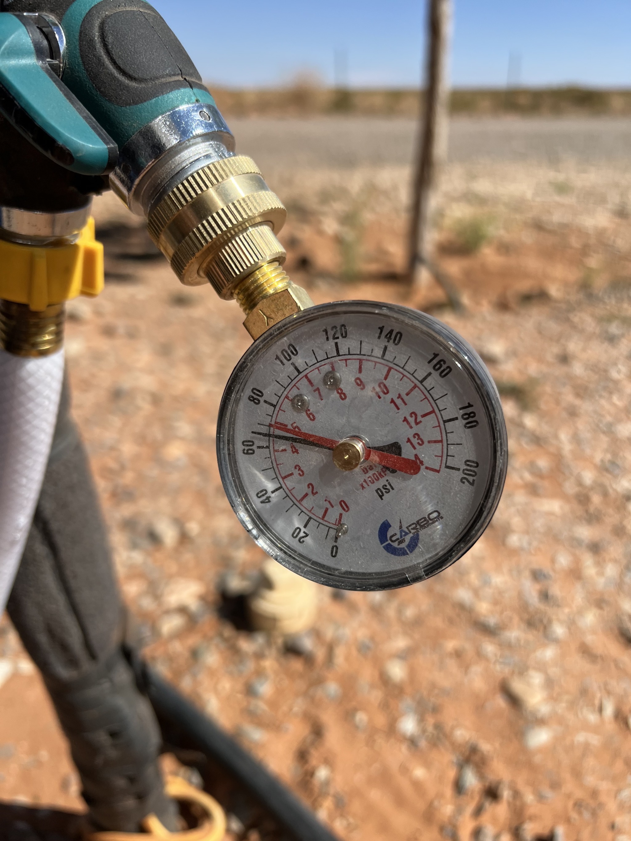 65 PSI water pressure