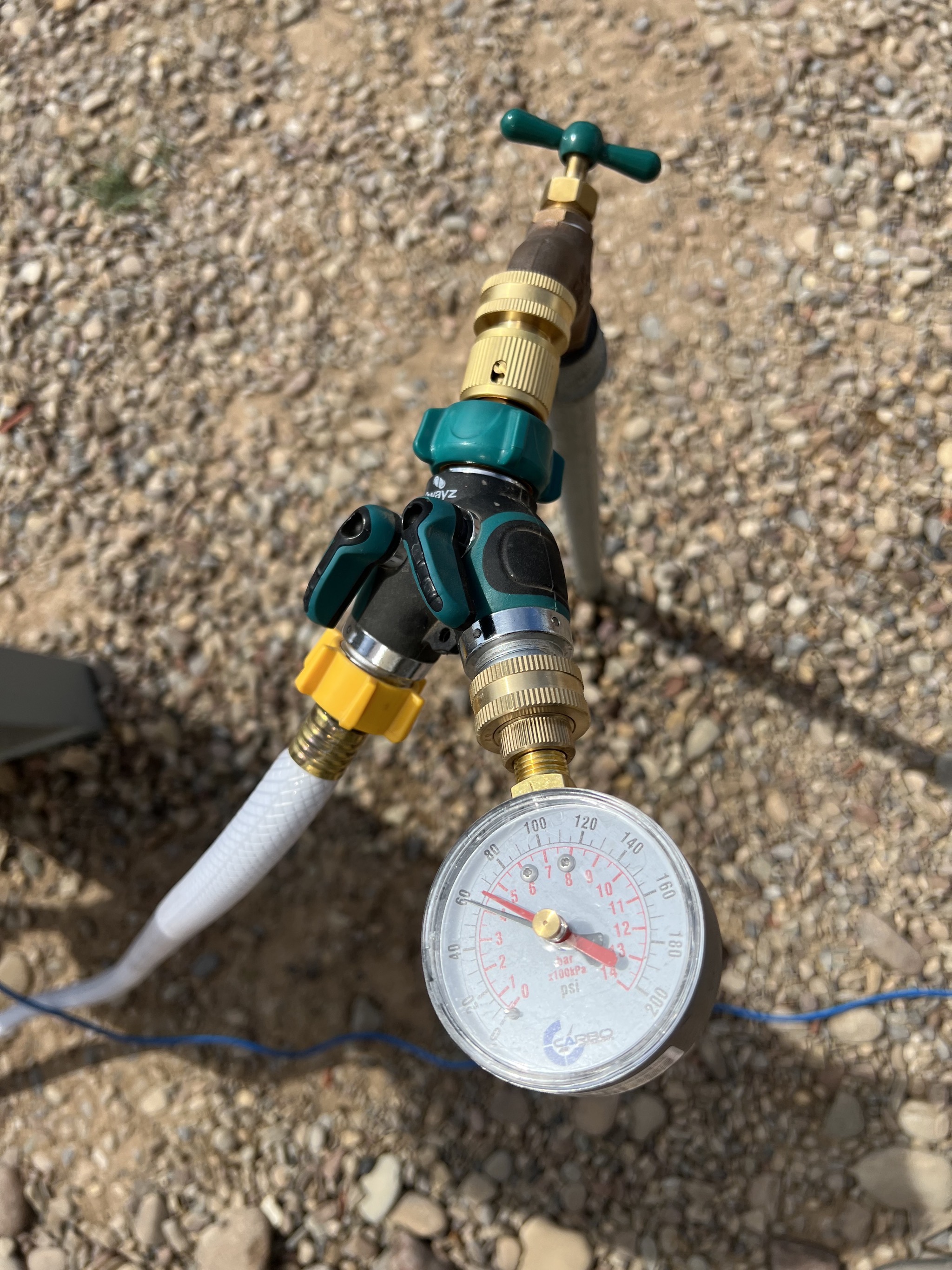 Tap, splitter, gauge