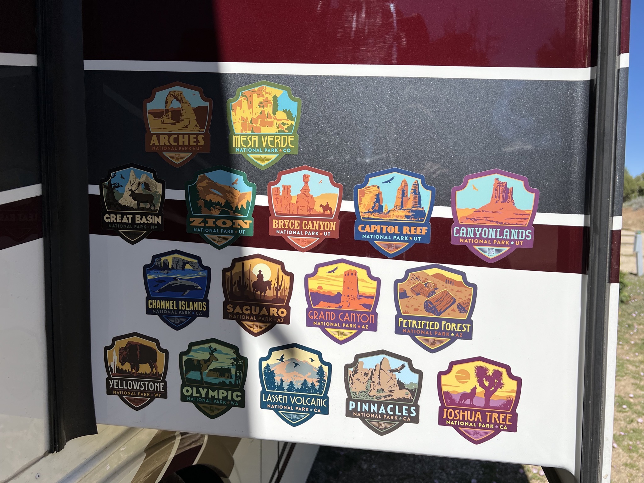 National Park stickers