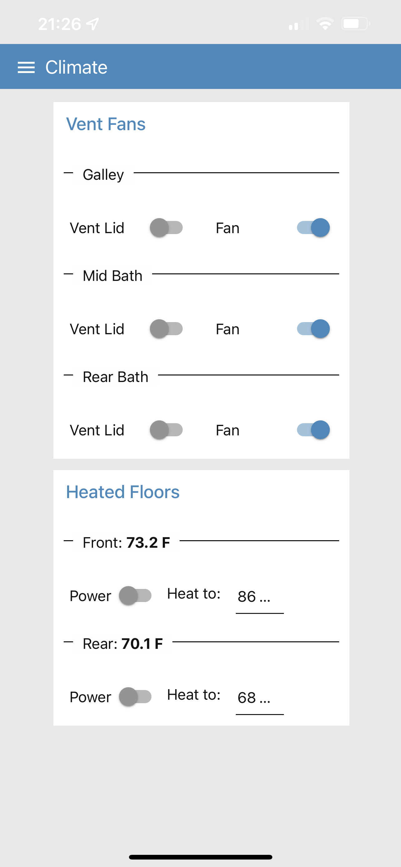 Coach Proxy controls